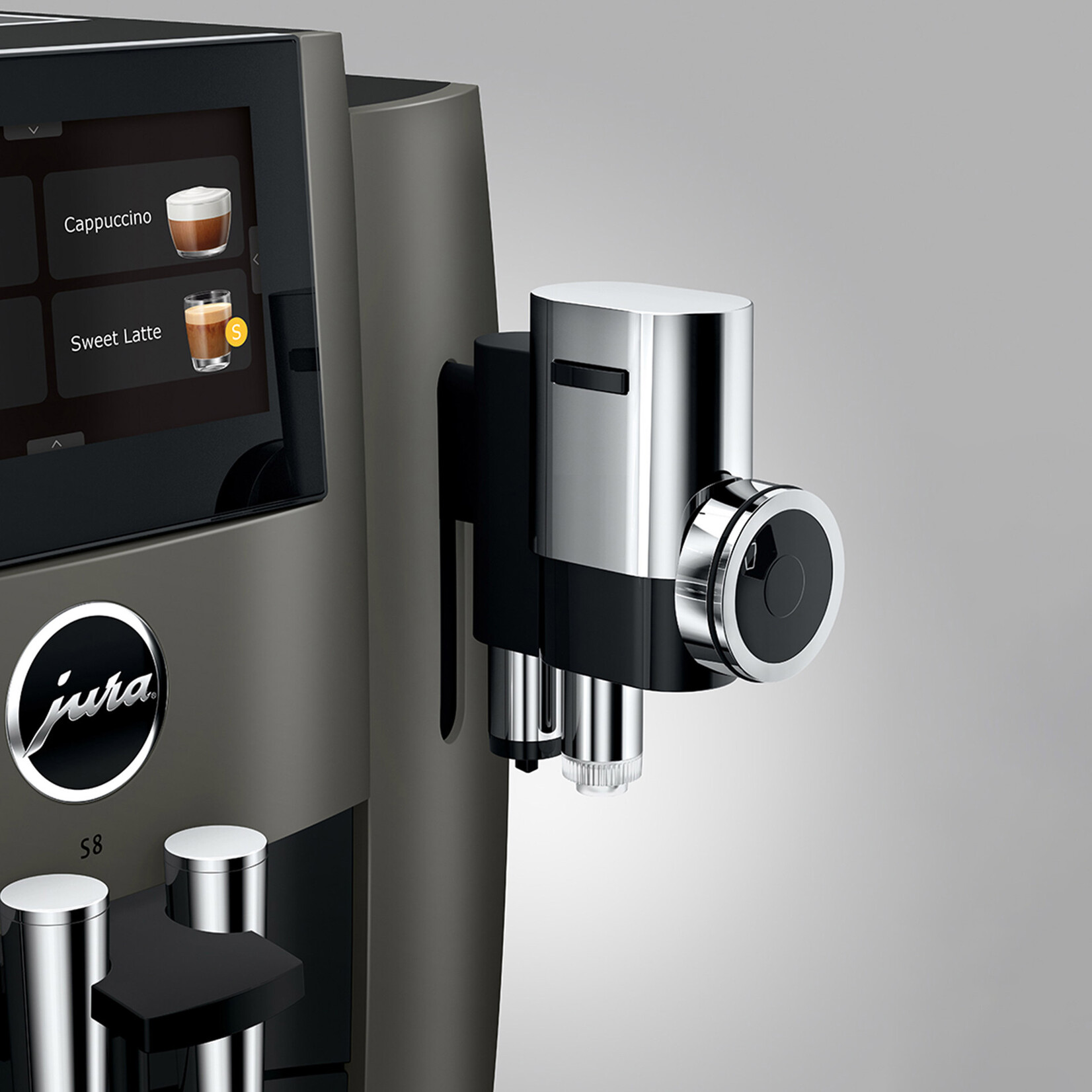 JURA Espresso auto S8 Dark Inox (disponible en commande spéciale)
