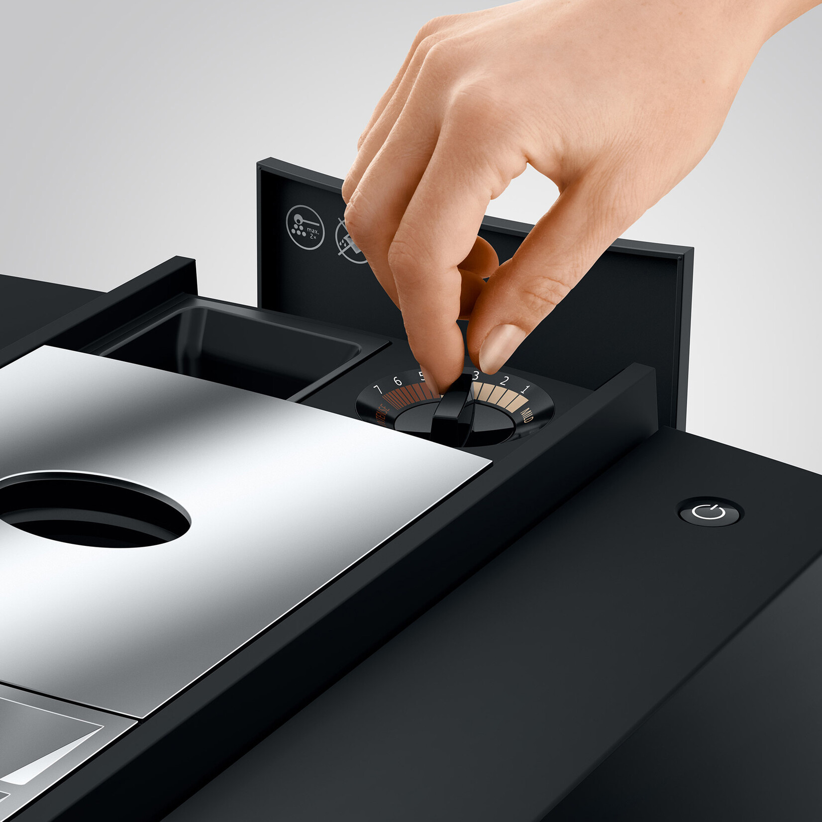 JURA Espresso auto S8 Dark Inox (disponible en commande spéciale)