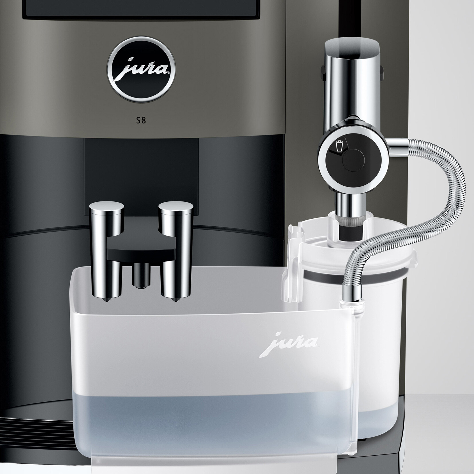 JURA Espresso auto S8 Dark Inox (disponible en commande spéciale)