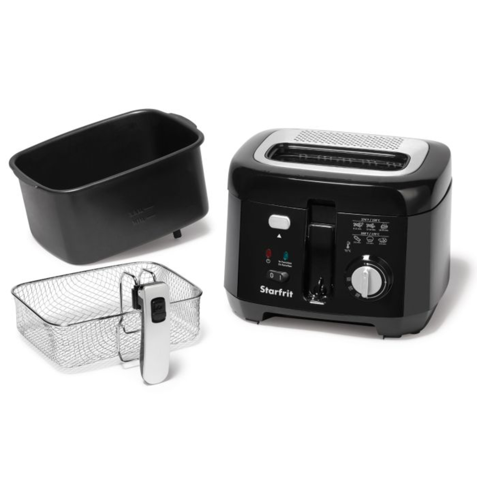 STARFRIT Friteuse de 2,5L avec revêtement en céramique