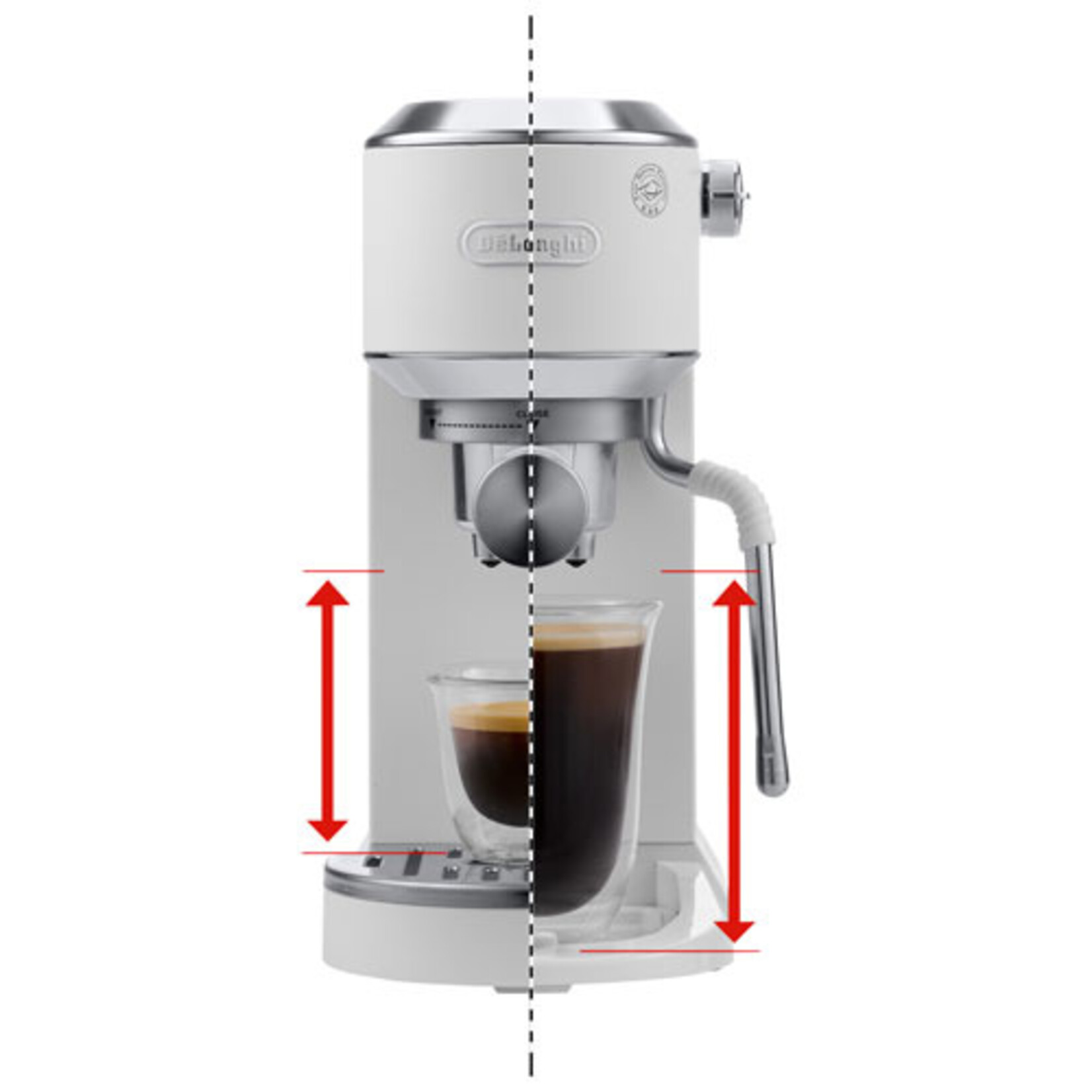 DELONGHI EC890W-DELONGHI DEDICA DUO VANILLE