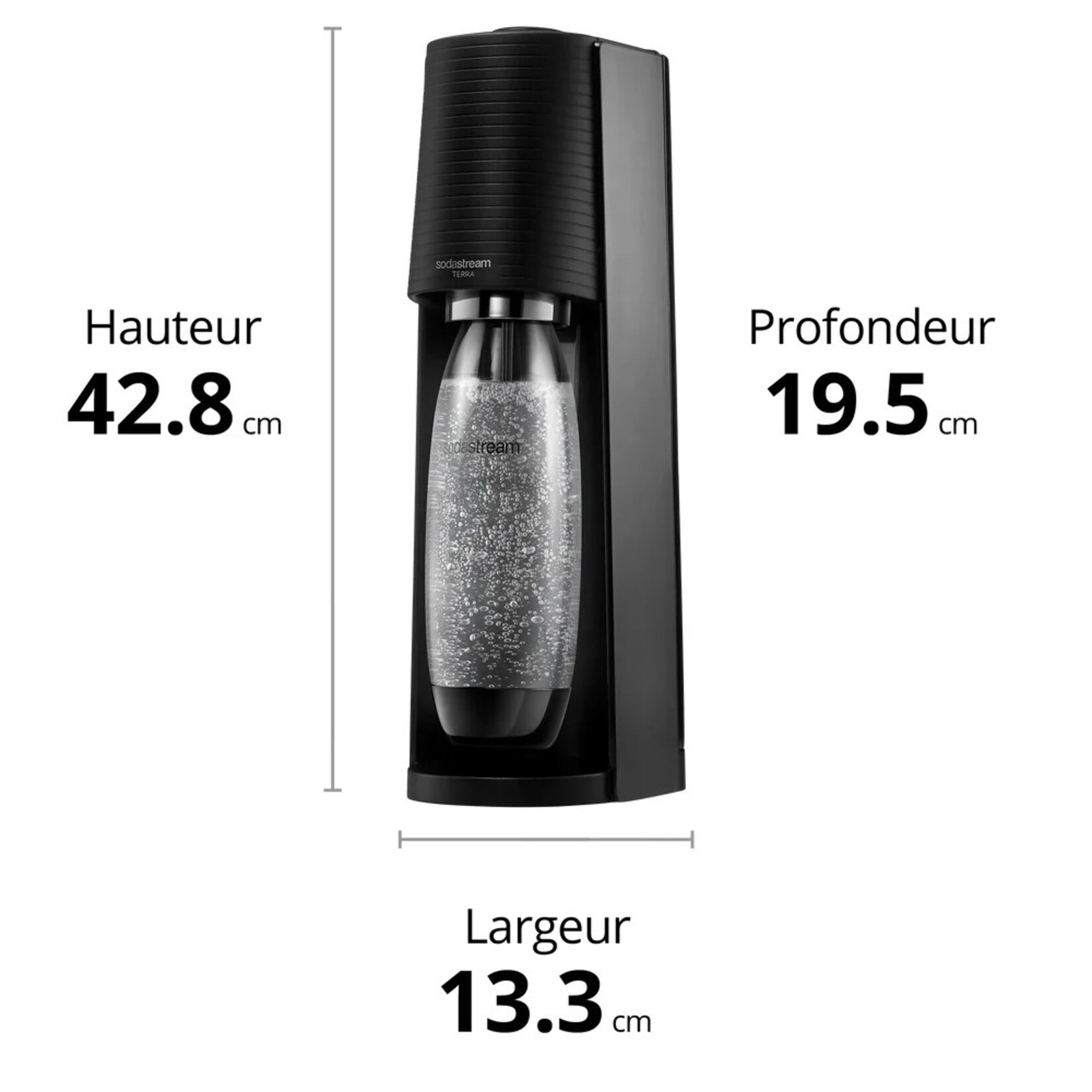 SODASTREAM Ensemble à soda Terra, noir