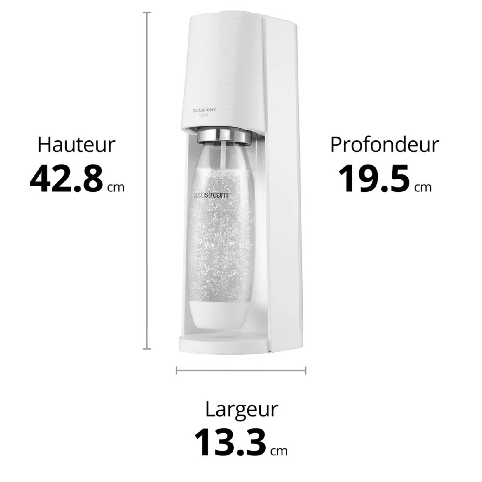 SODASTREAM Ensemble à soda Terra, blanc