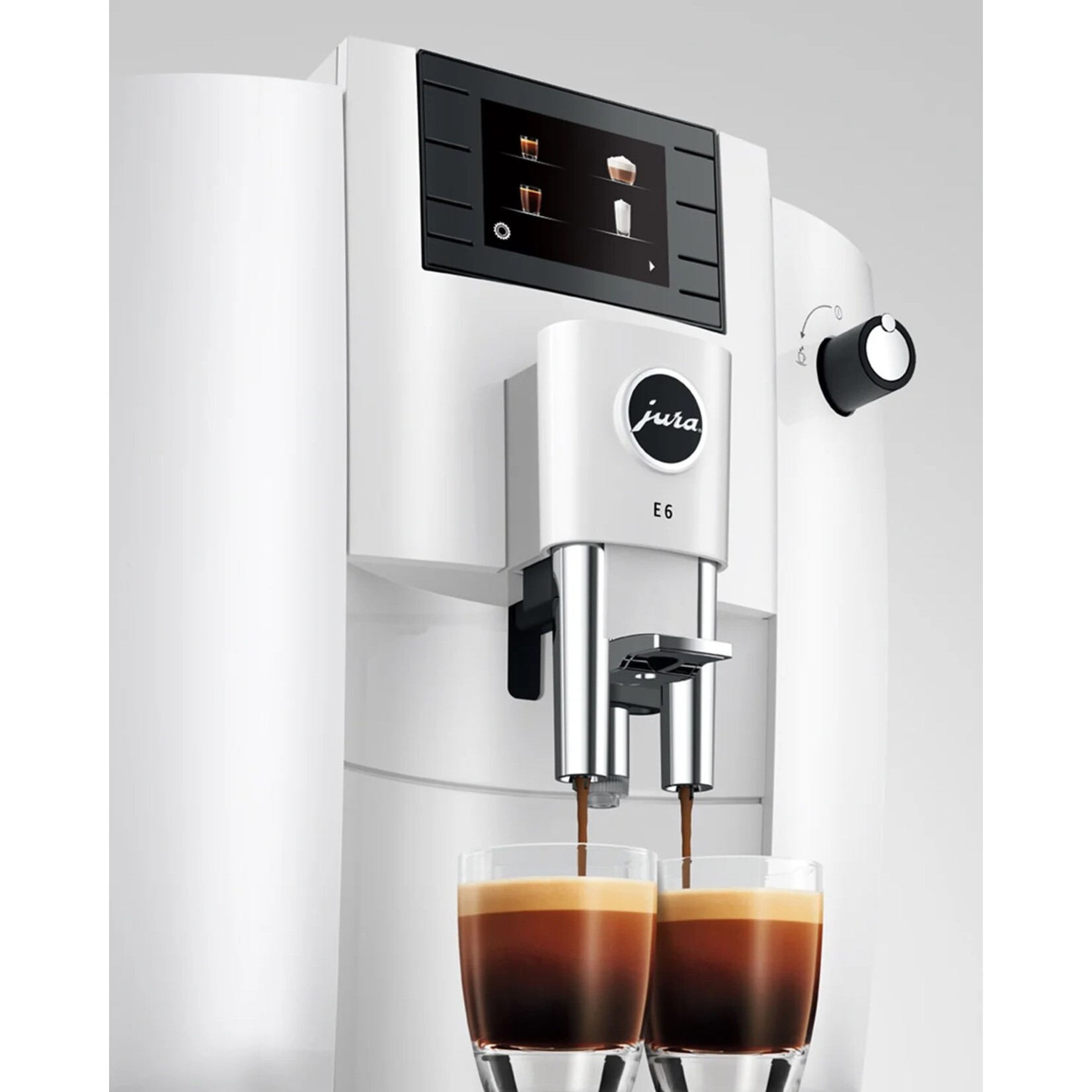 JURA E6 espresso machine, Piano White
