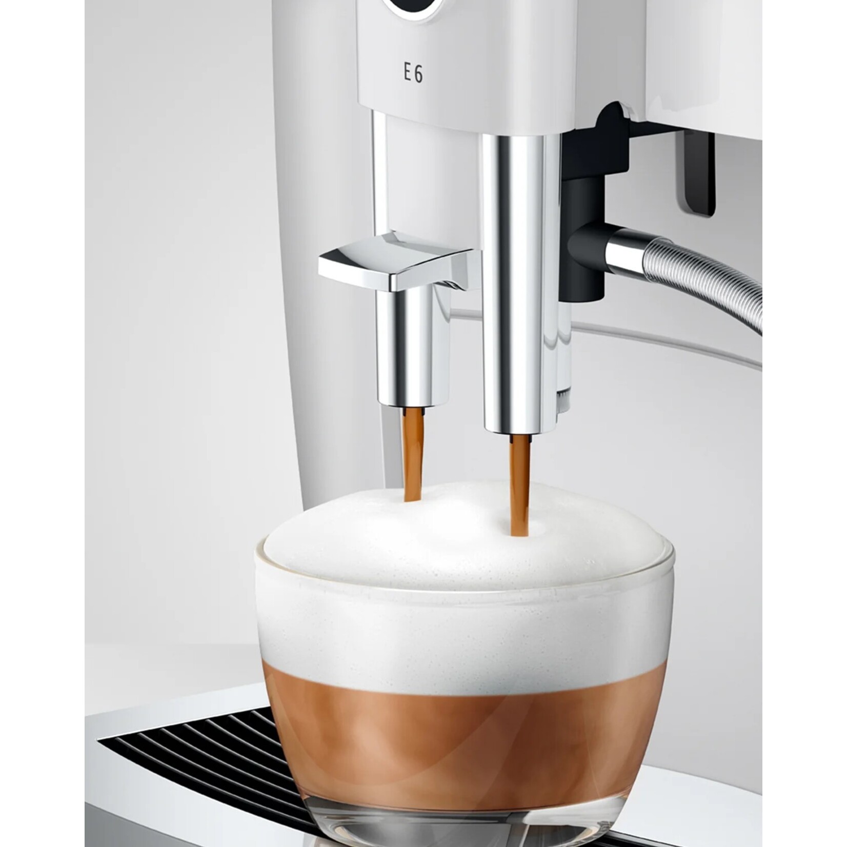 JURA E6 espresso machine, Piano White