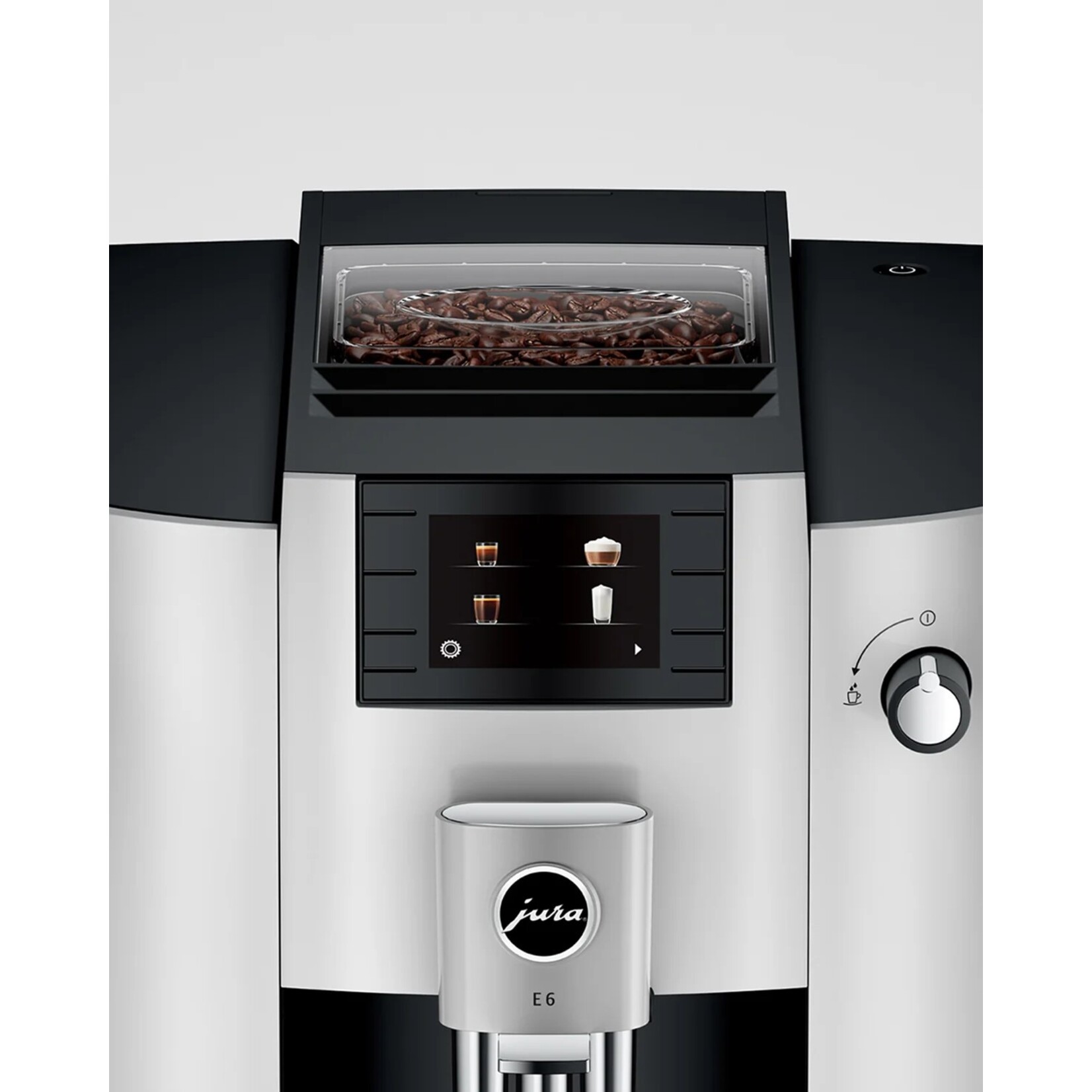 JURA E6 espresso machine, Platinum