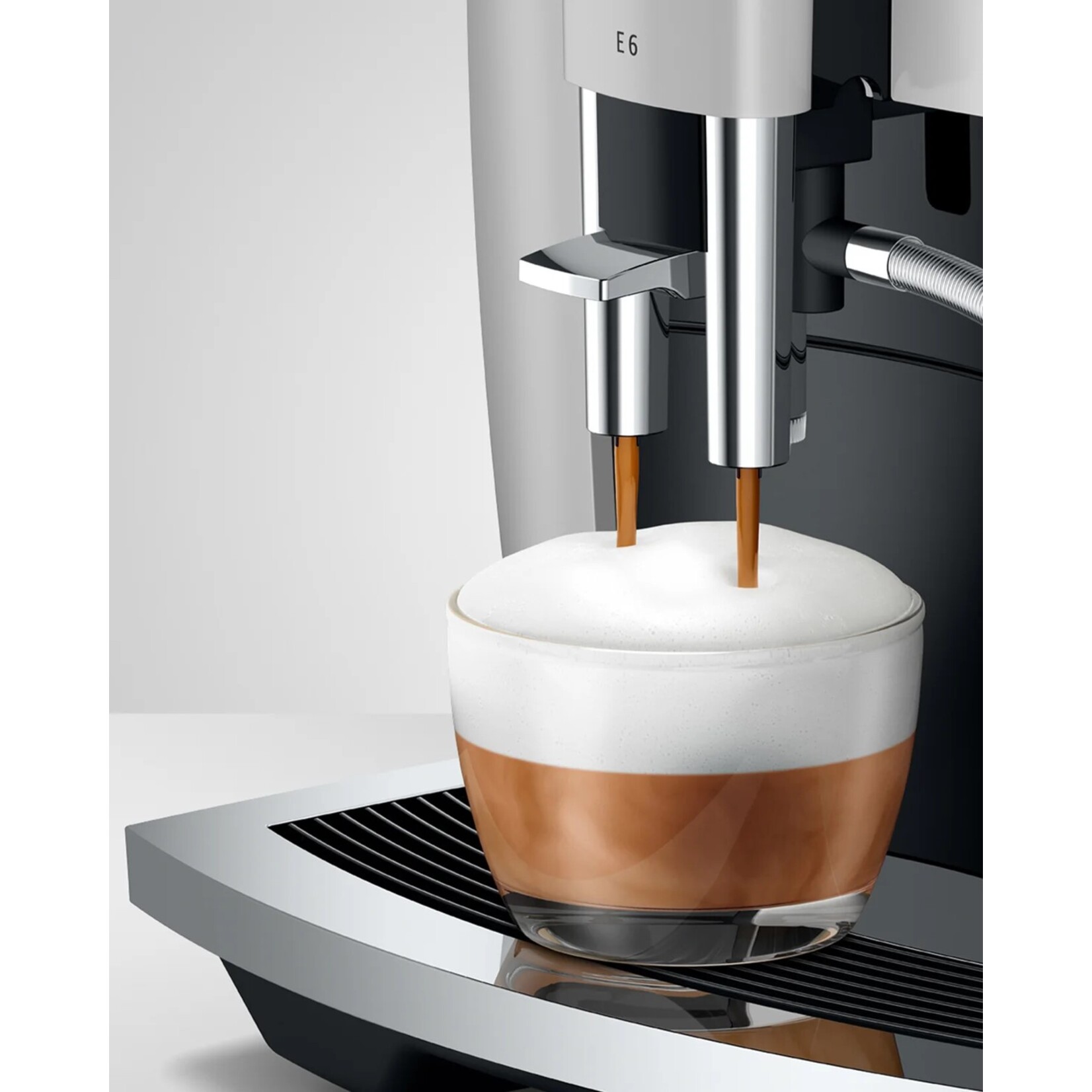 JURA E6 espresso machine, Platinum