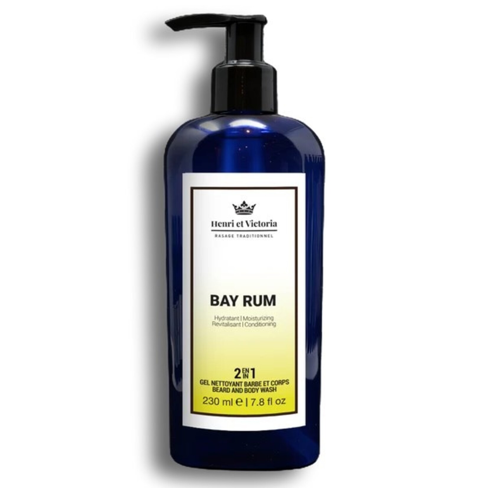 HENRI ET VICTORIA Gel nettoyant barbe et corps - Bay Rum