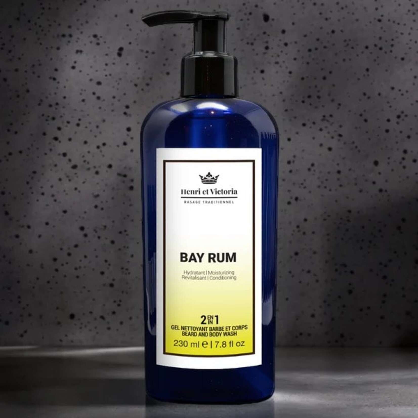 HENRI ET VICTORIA Gel nettoyant barbe et corps - Bay Rum