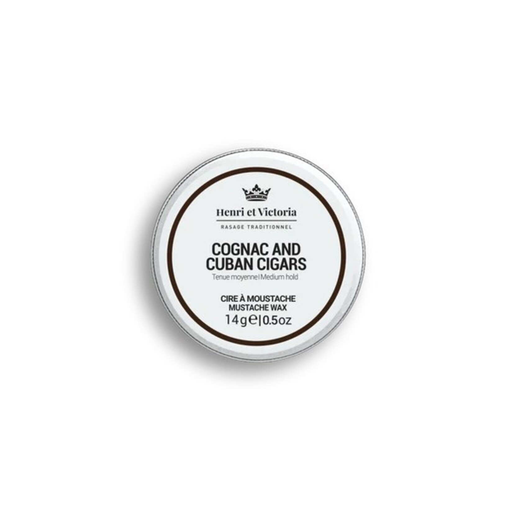 HENRI ET VICTORIA Mustache Wax - Cognac and Cuban Cigars - 14 g