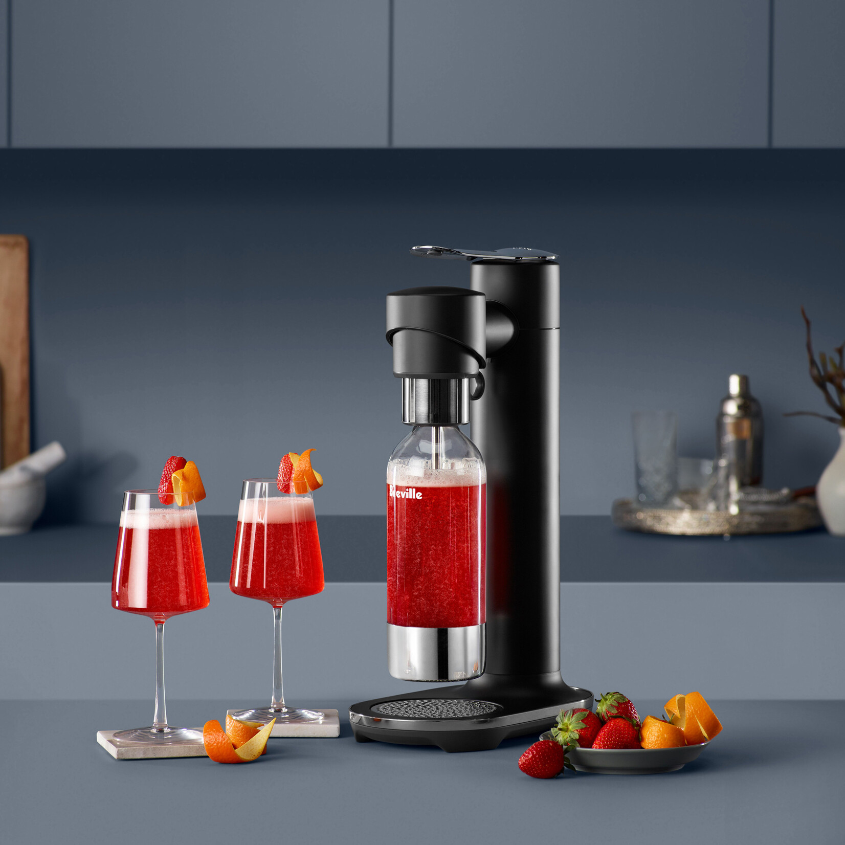 BREVILLE Machine à gazéifier InFizz Fusion-truffe noire