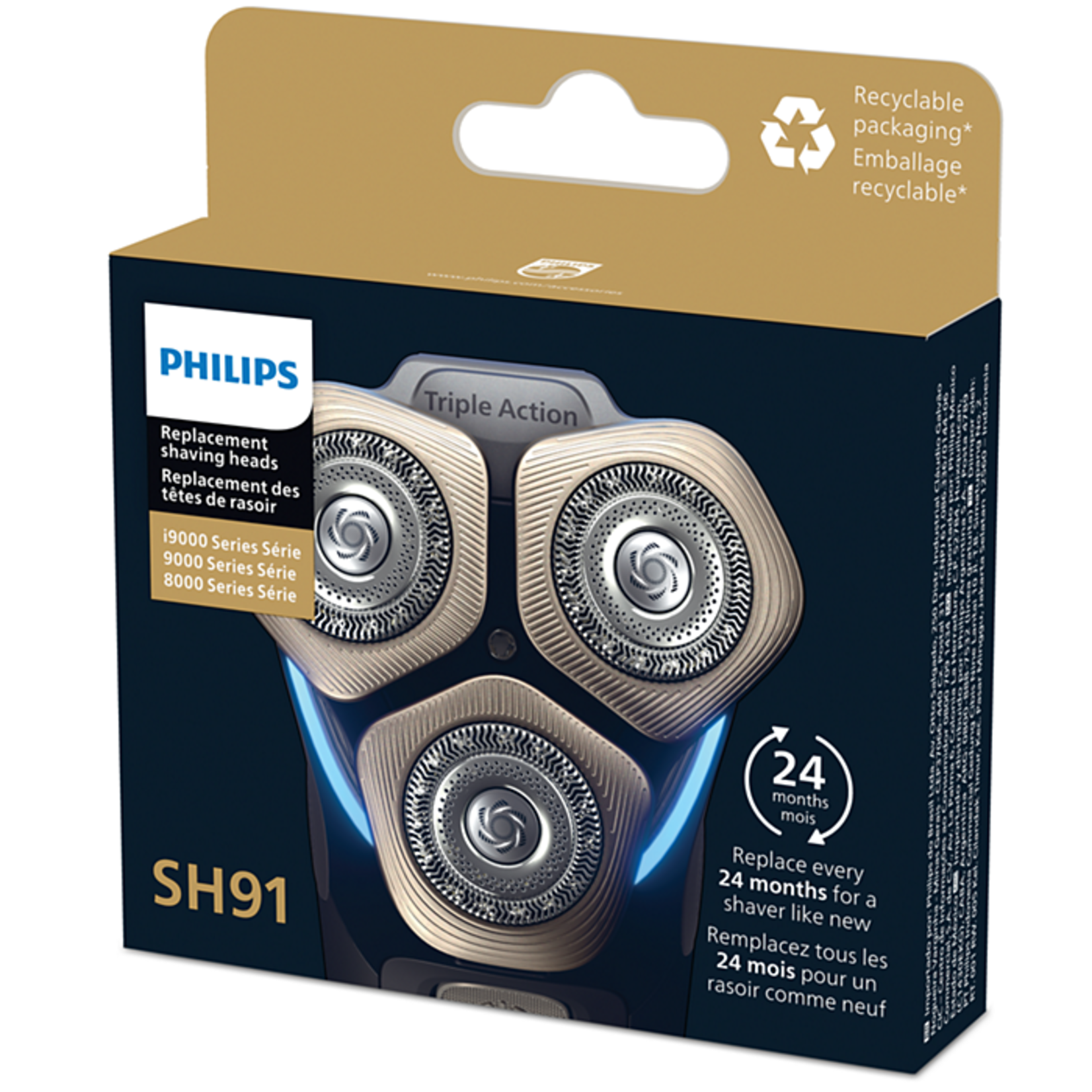 PHILIPS Lames de rasoir pour S9000 et S9000 Prestige