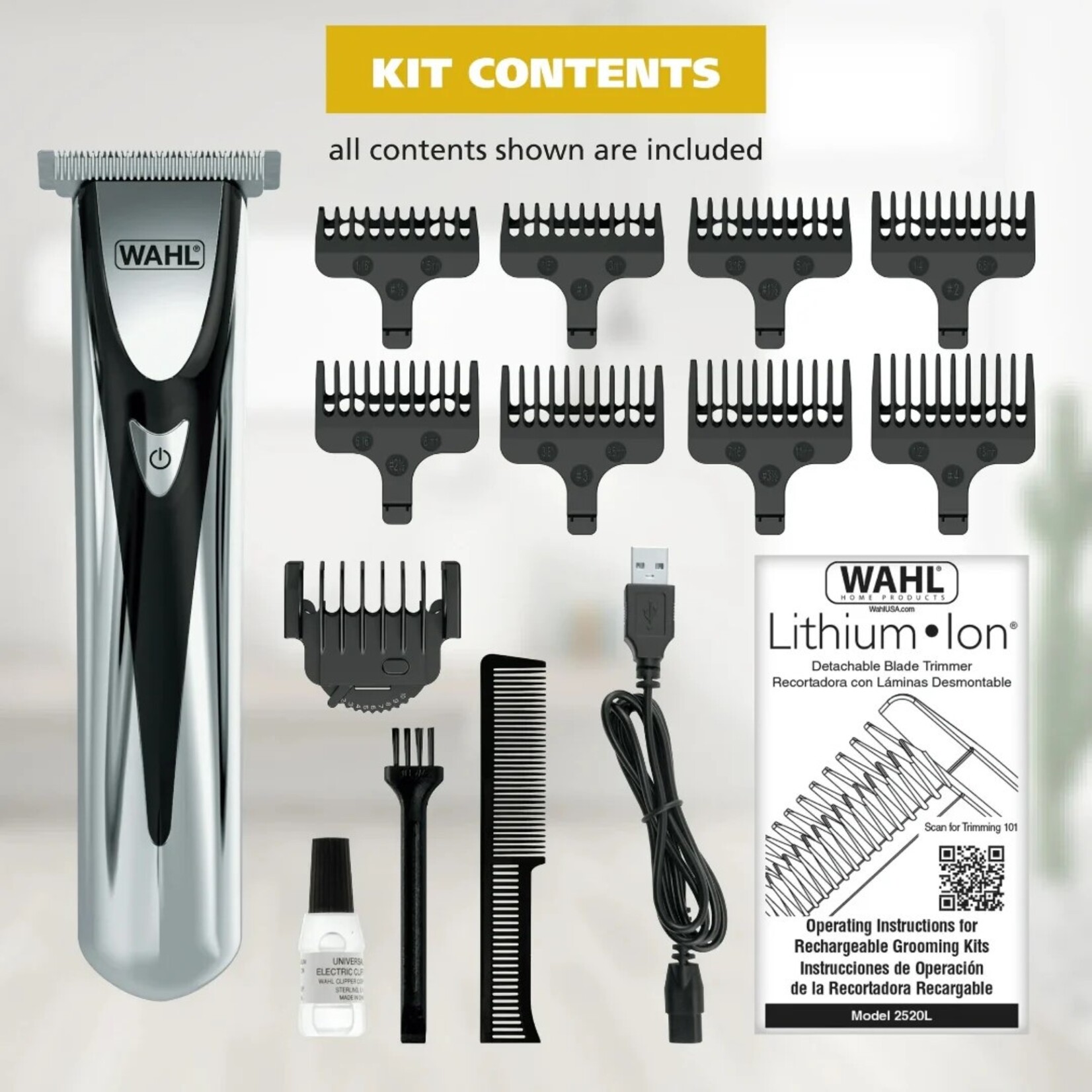 WAHL Taille-barbe Premier Series, inox