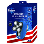 BARBASOL Rechargeable LCD Screen Head Shaver Set