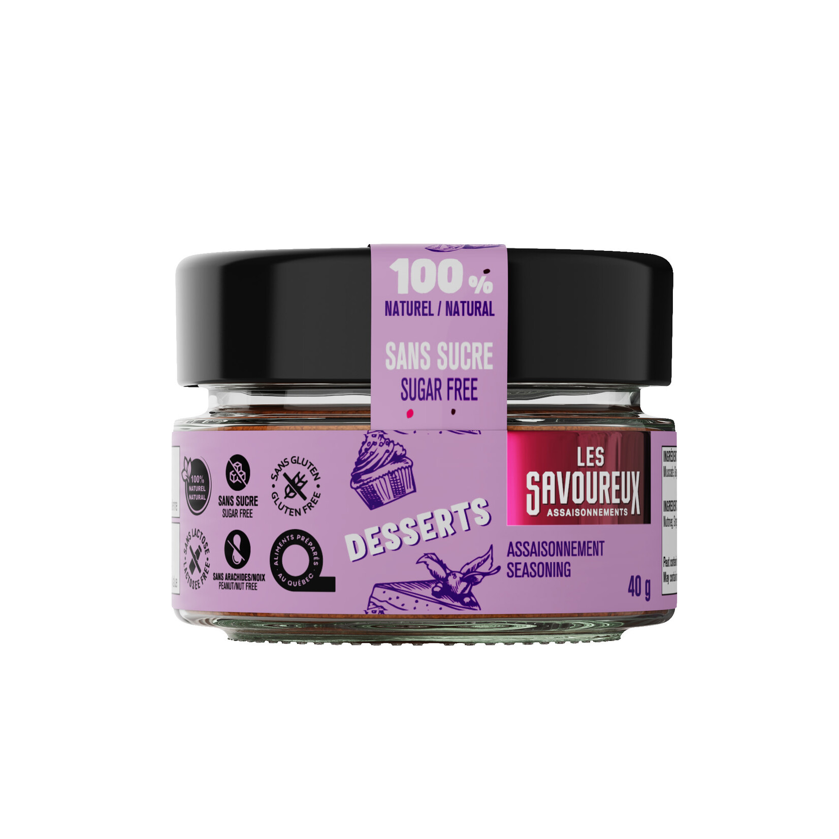 LES SAVOUREUX Assaisonnement Dessert, 40g