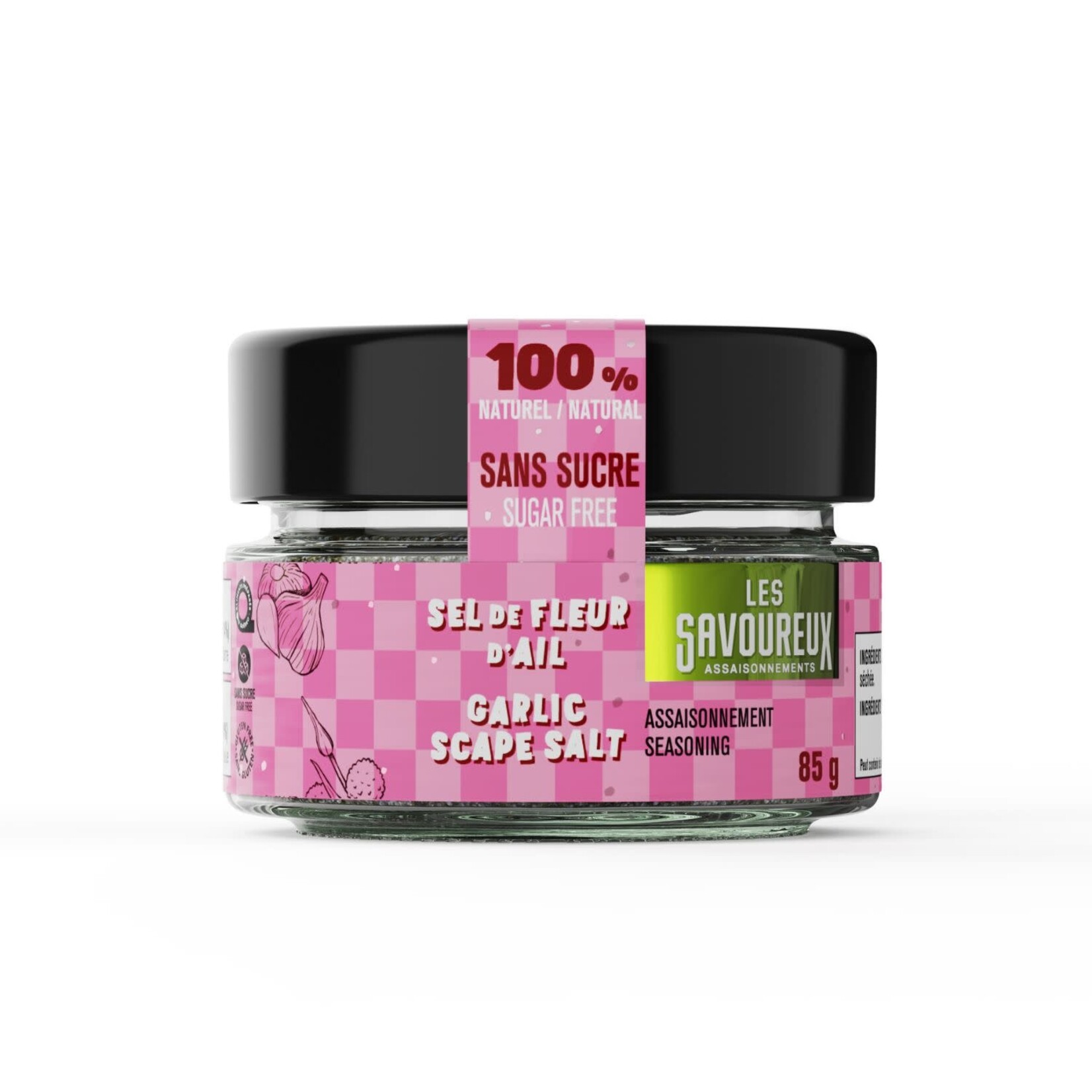 LES SAVOUREUX Assaisonnement Sel De Fleur D'ail, 85g