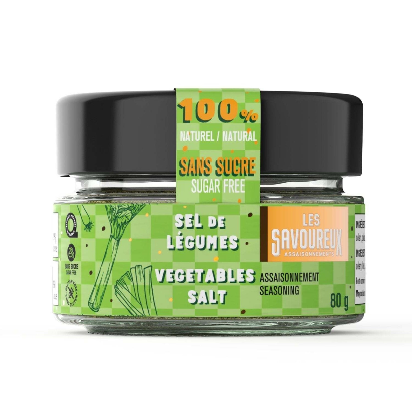 LES SAVOUREUX Vegetable Sea Salt, 80g
