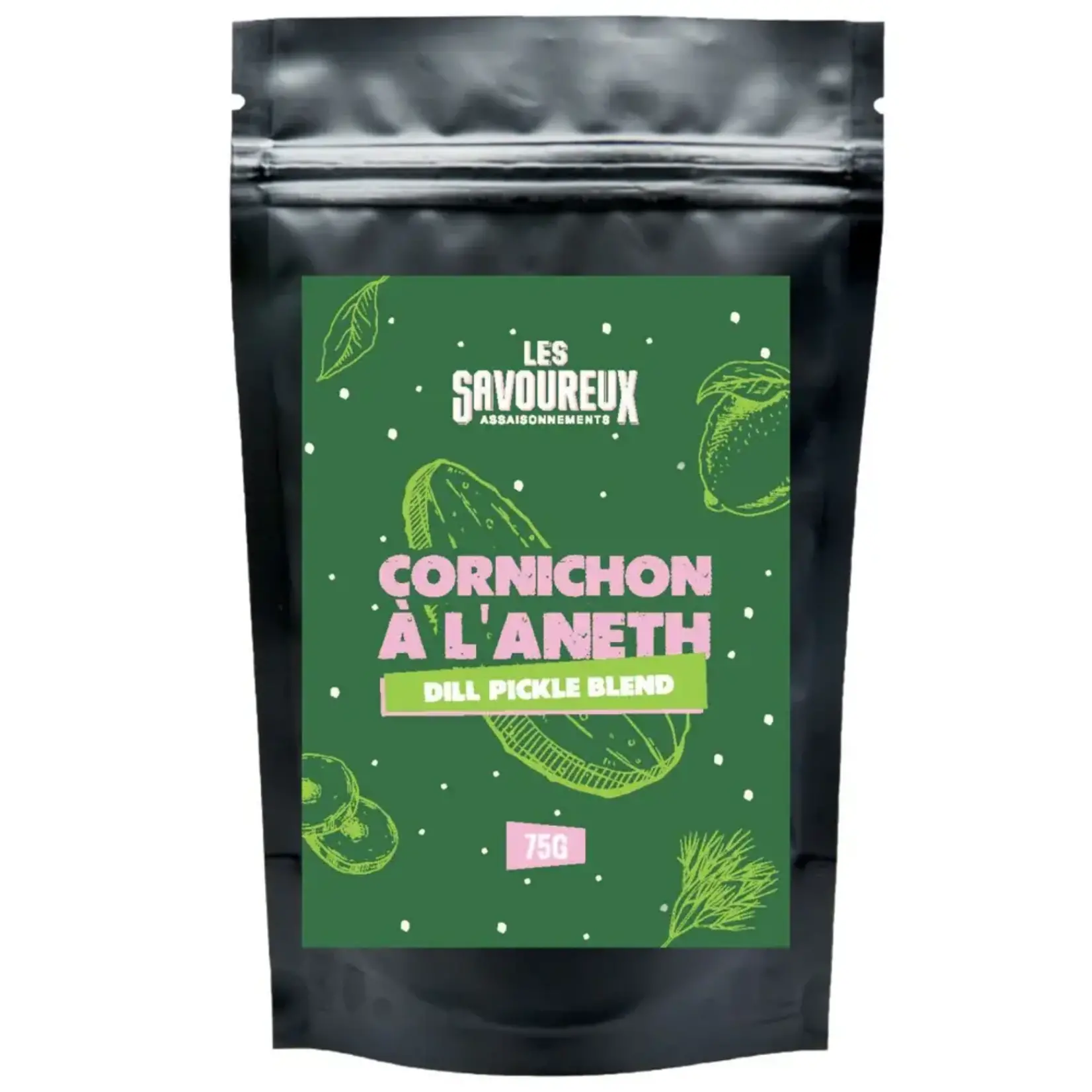LES SAVOUREUX Assaisonnement Cornichon à L'aneth, 75g