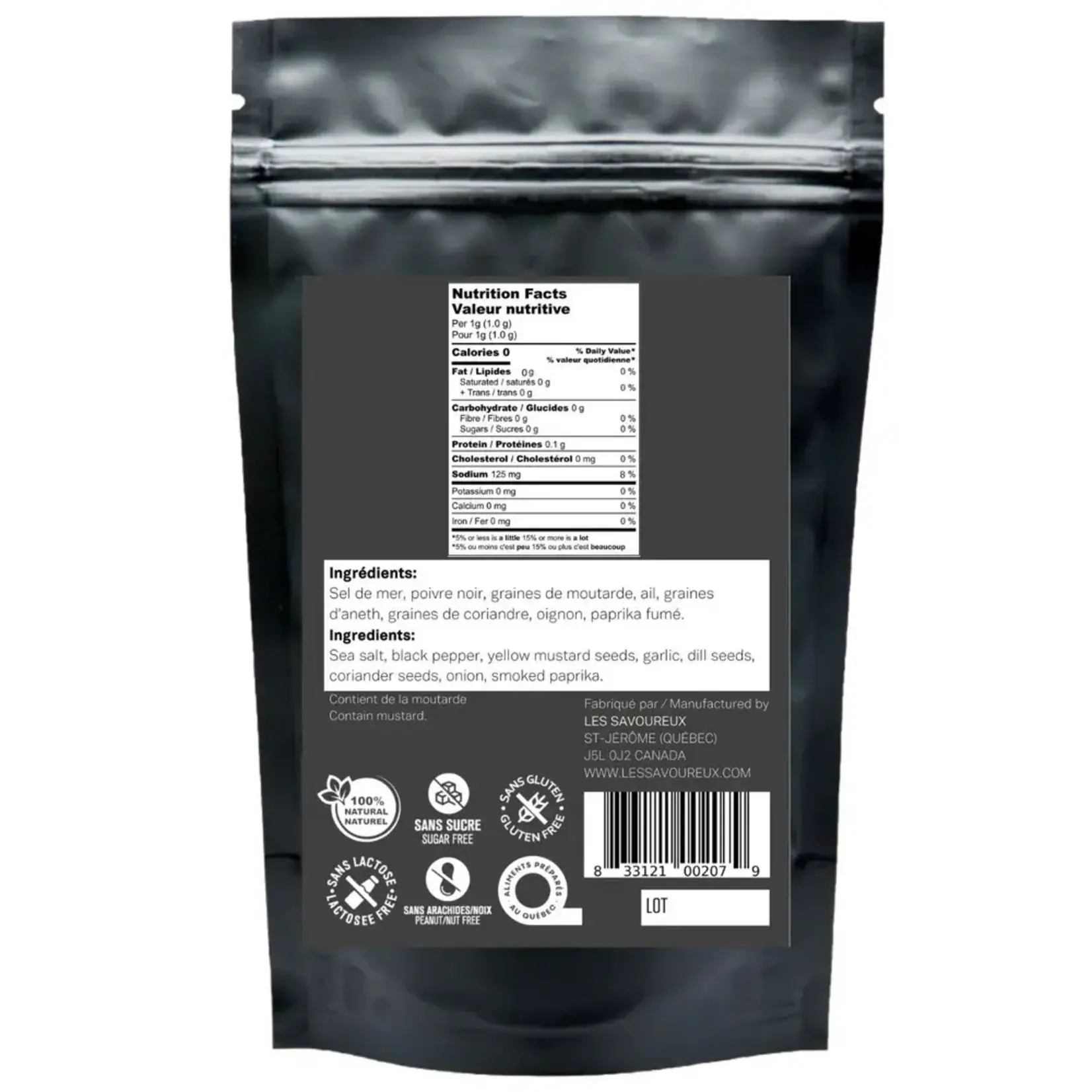 LES SAVOUREUX Assaisonnement Steak Montréal, 80g