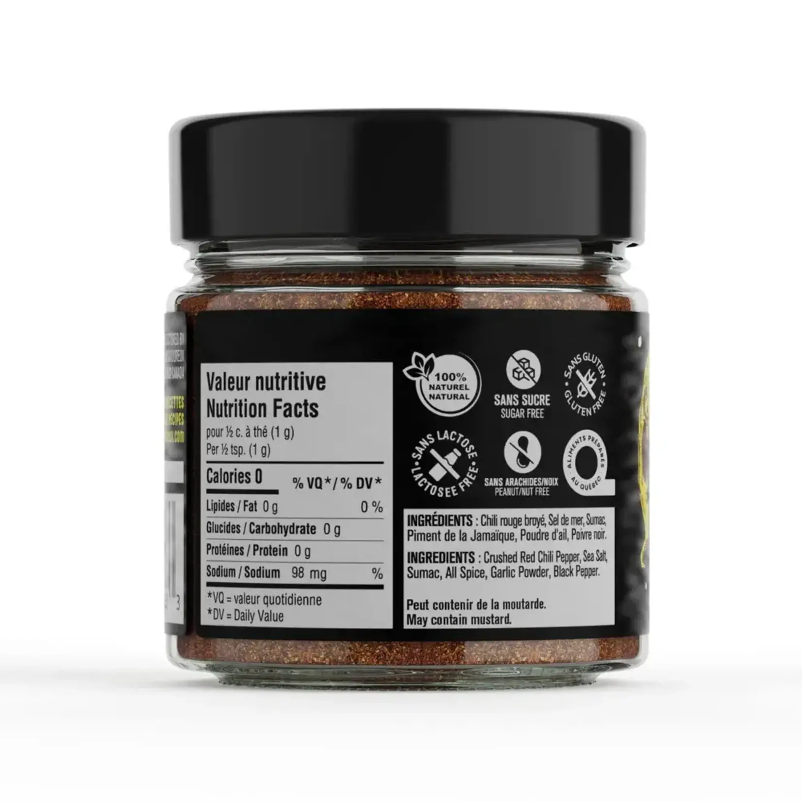 LES SAVOUREUX Assaisonnement Méchant Piquant, 85g
