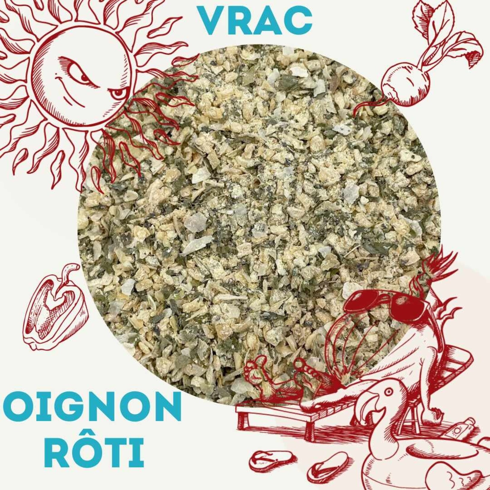LES SAVOUREUX Assaisonnement Oignon Rôti, 100g