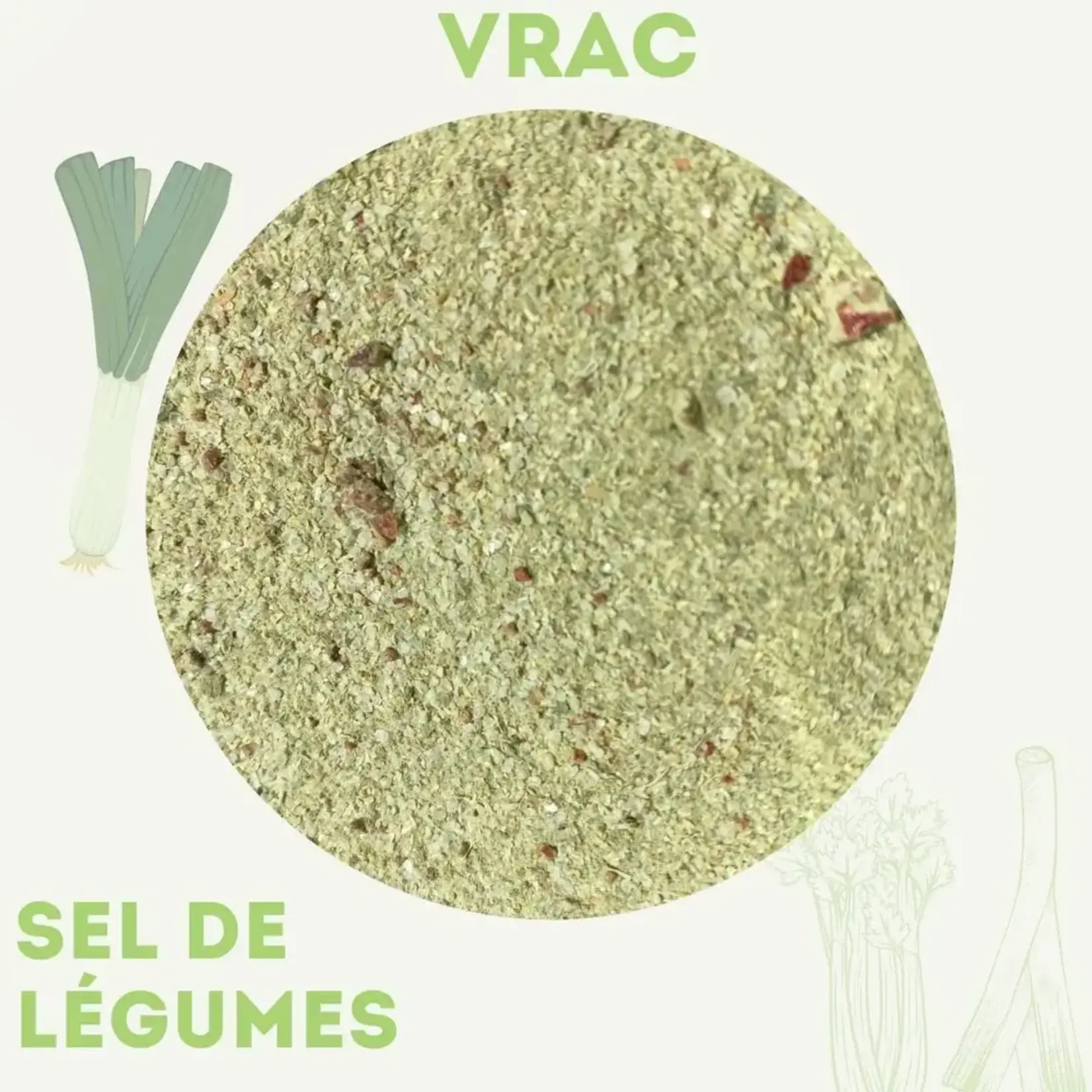 LES SAVOUREUX Vegetable Sea Salt, 80g
