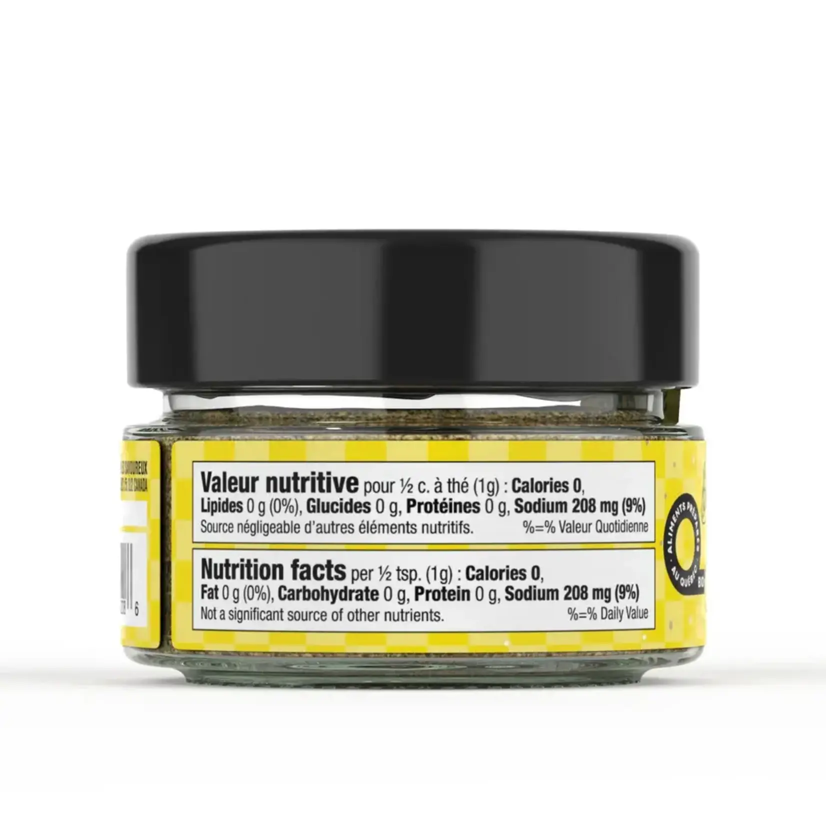 LES SAVOUREUX Assaisonnement Sel et Poivre au Citron, 85g