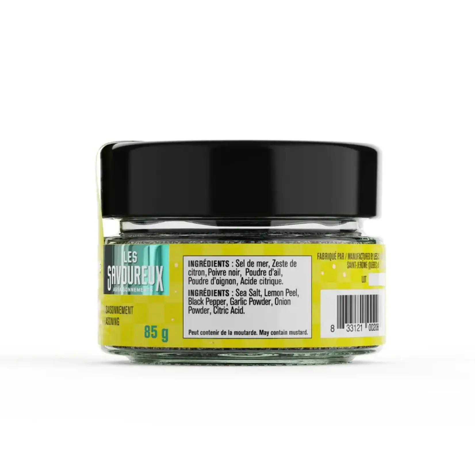 LES SAVOUREUX Lemon Pepper & Salt - Organic 85g