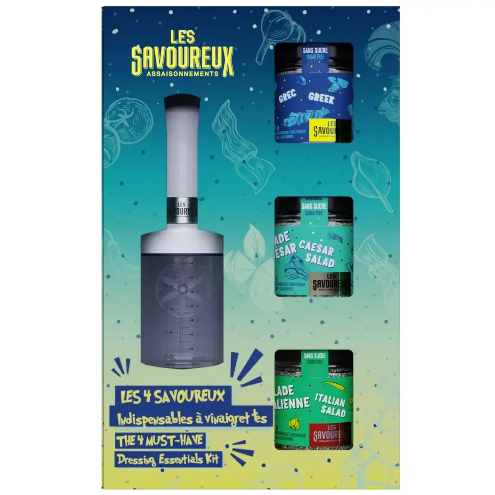 LES SAVOUREUX Ensemble à vinaigrette LES 4 INDISPENSABLES
