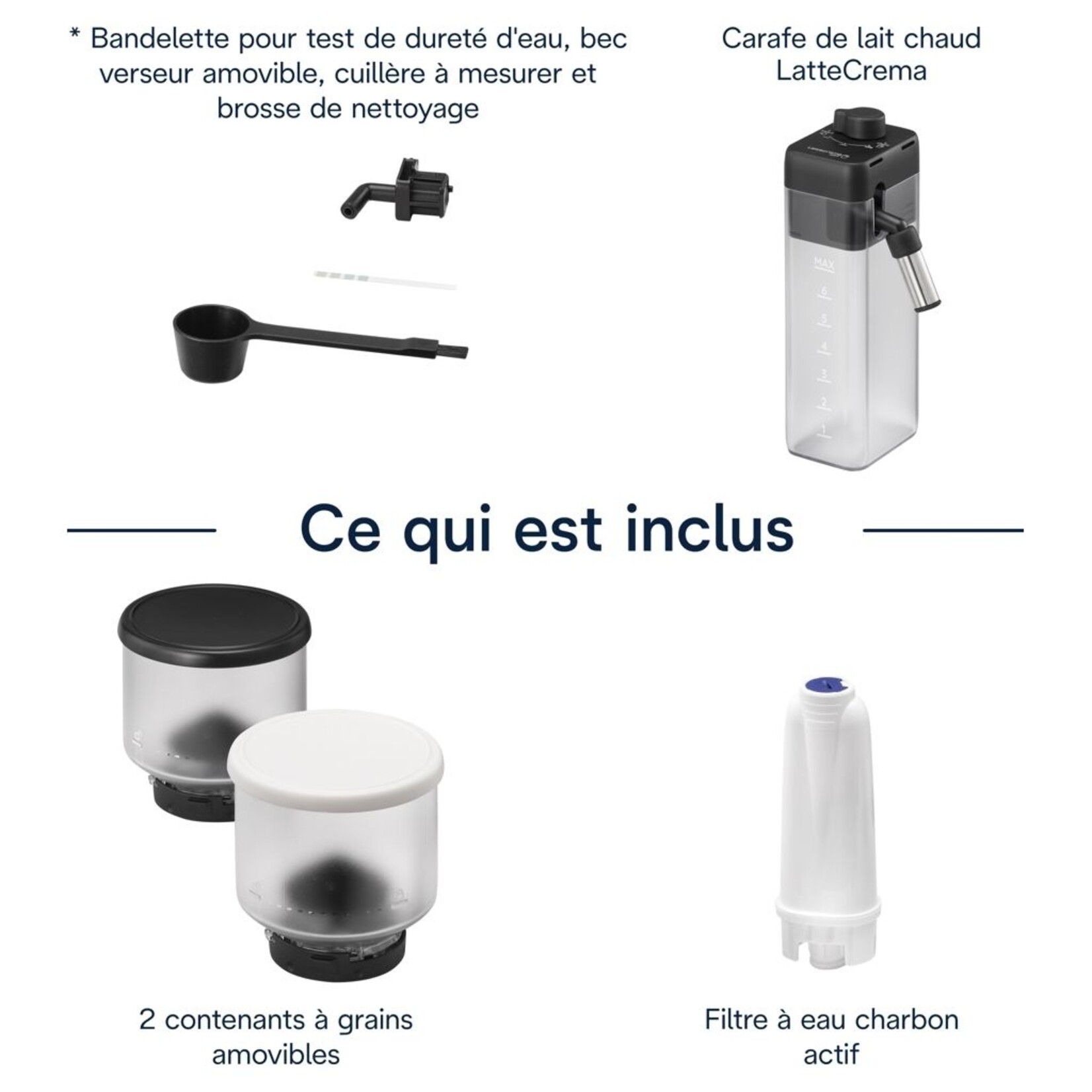 DELONGHI Espresso automatique Rivelia Blanc Arctique