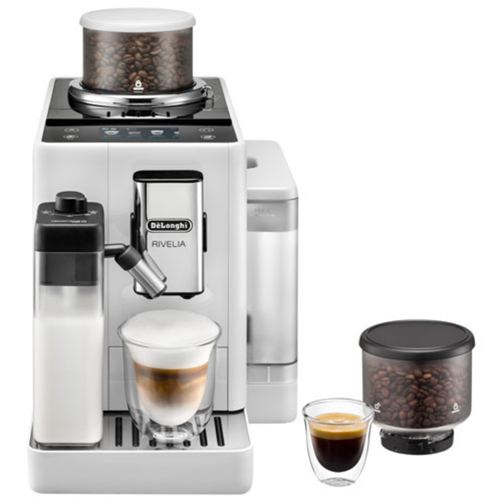 DELONGHI Espresso automatique Rivelia Blanc Arctique