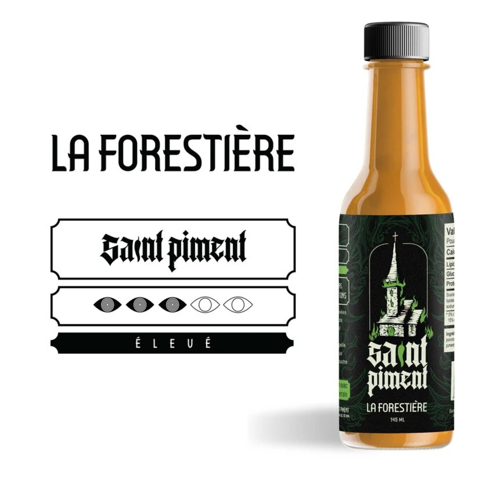 SAINT-PIMENT Sauce piquante LA FORESTIÈRE, 145ml