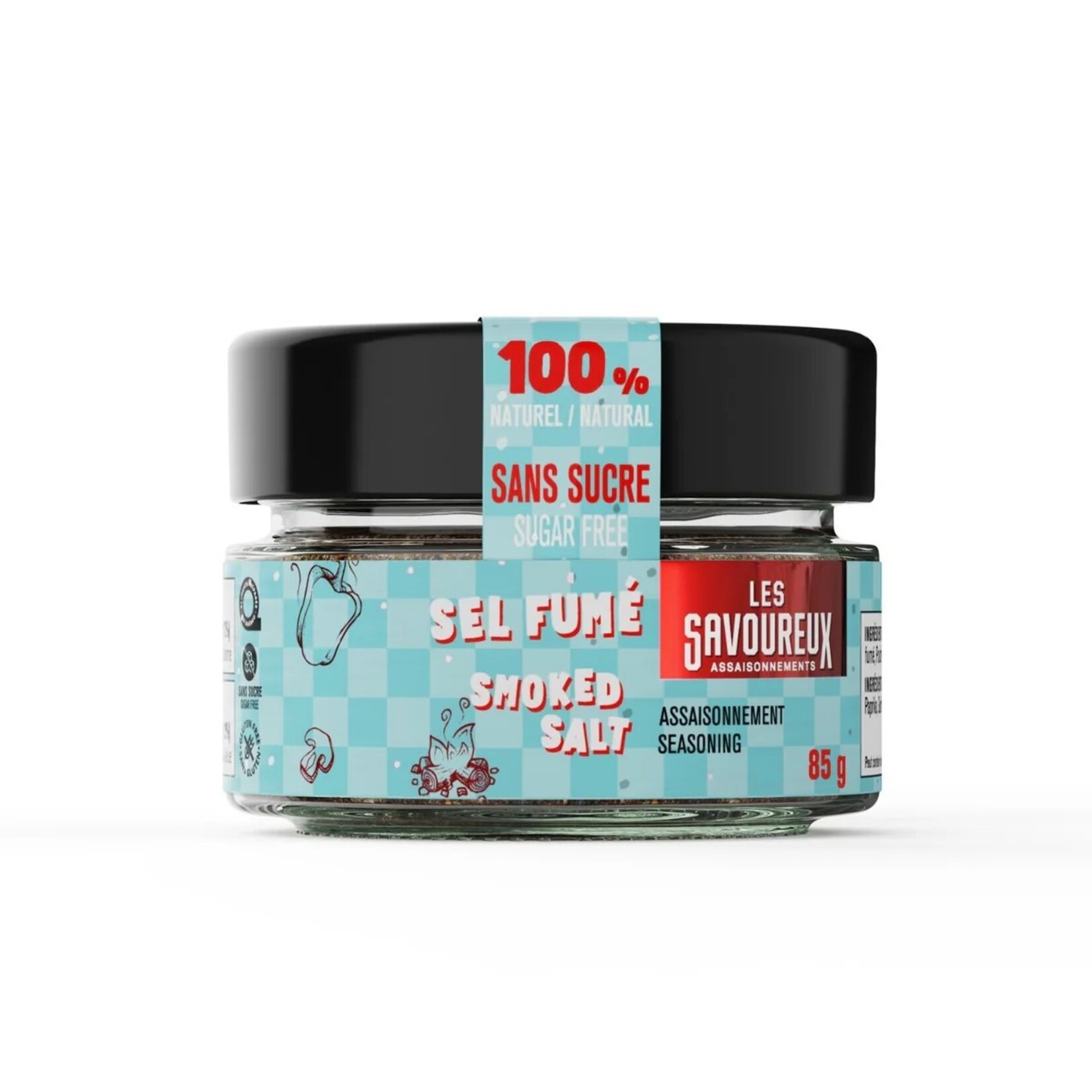 LES SAVOUREUX Assaisonnement Sel Fumé, 85g