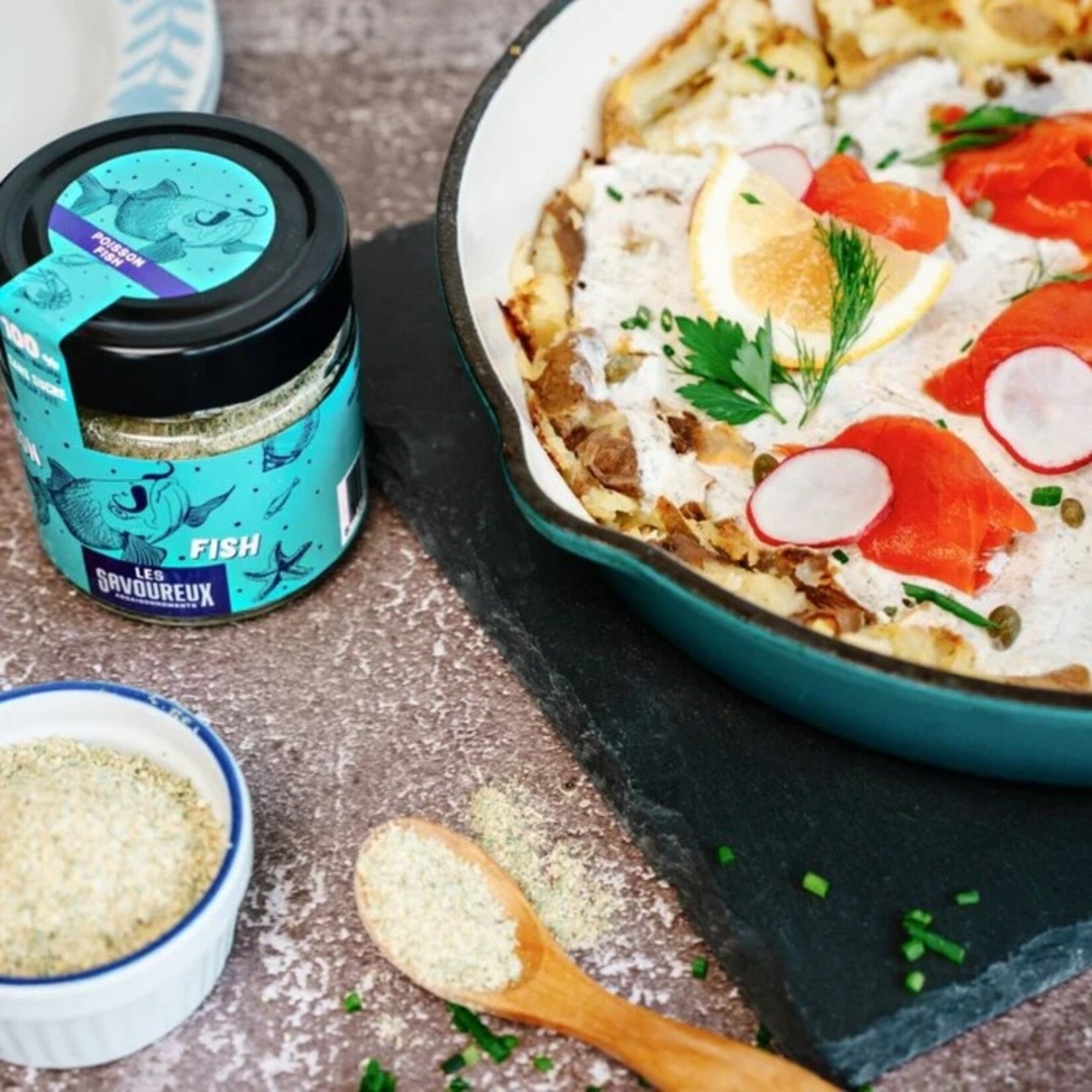 LES SAVOUREUX Assaisonnement à Poisson, 95g