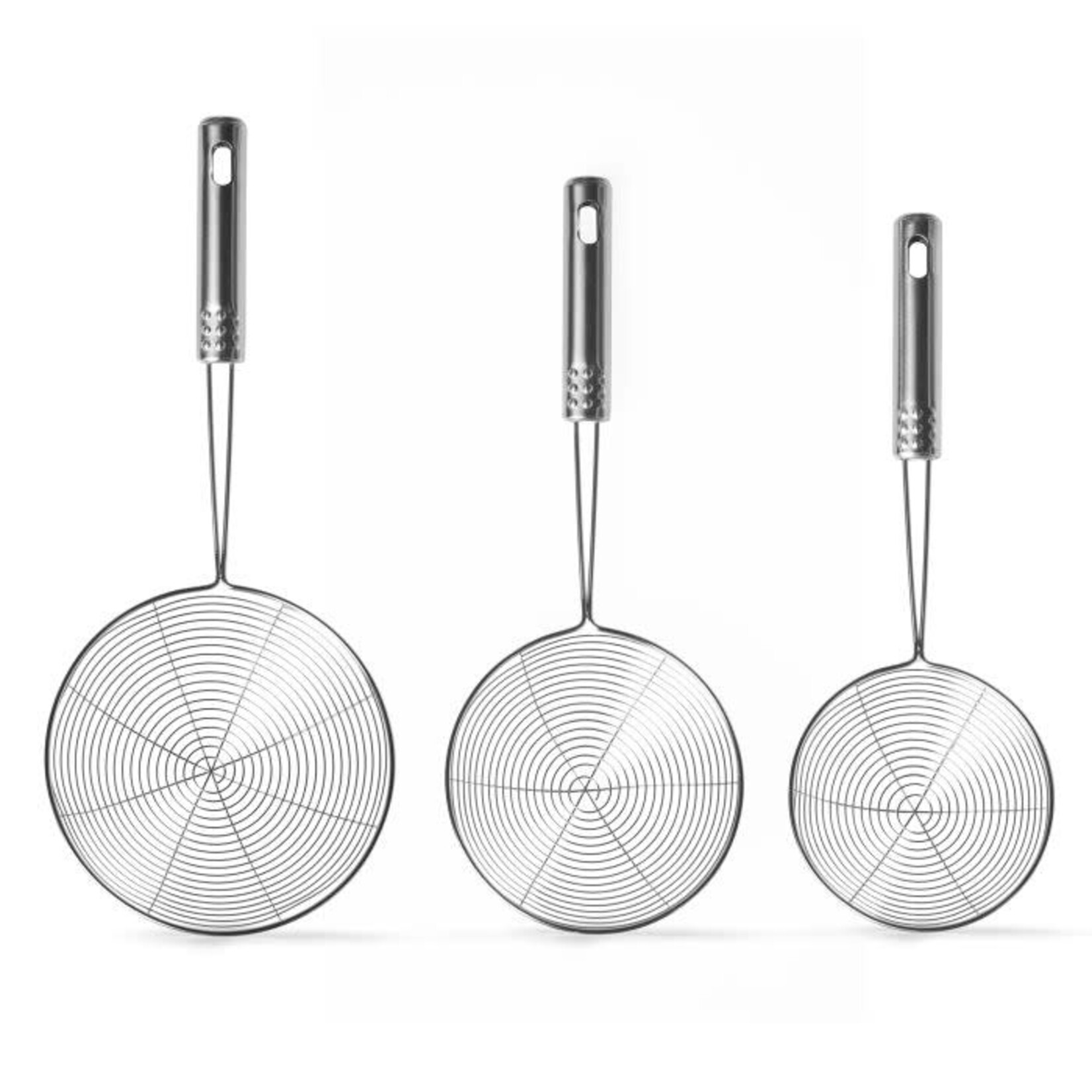STARFRIT Set of 3 Stainless Steel Asian Style Spider Strainers
