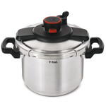 T-FAL Autocuiseur Clipso en Acier Inoxydable, 6L