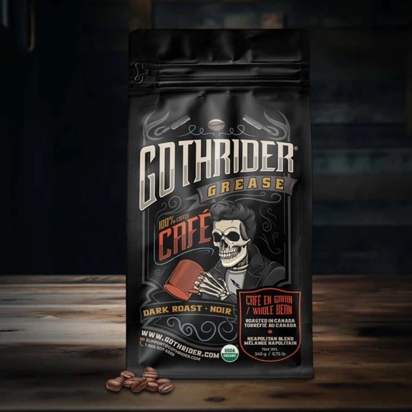 GOTHRIDER Grease Coffee, 340G