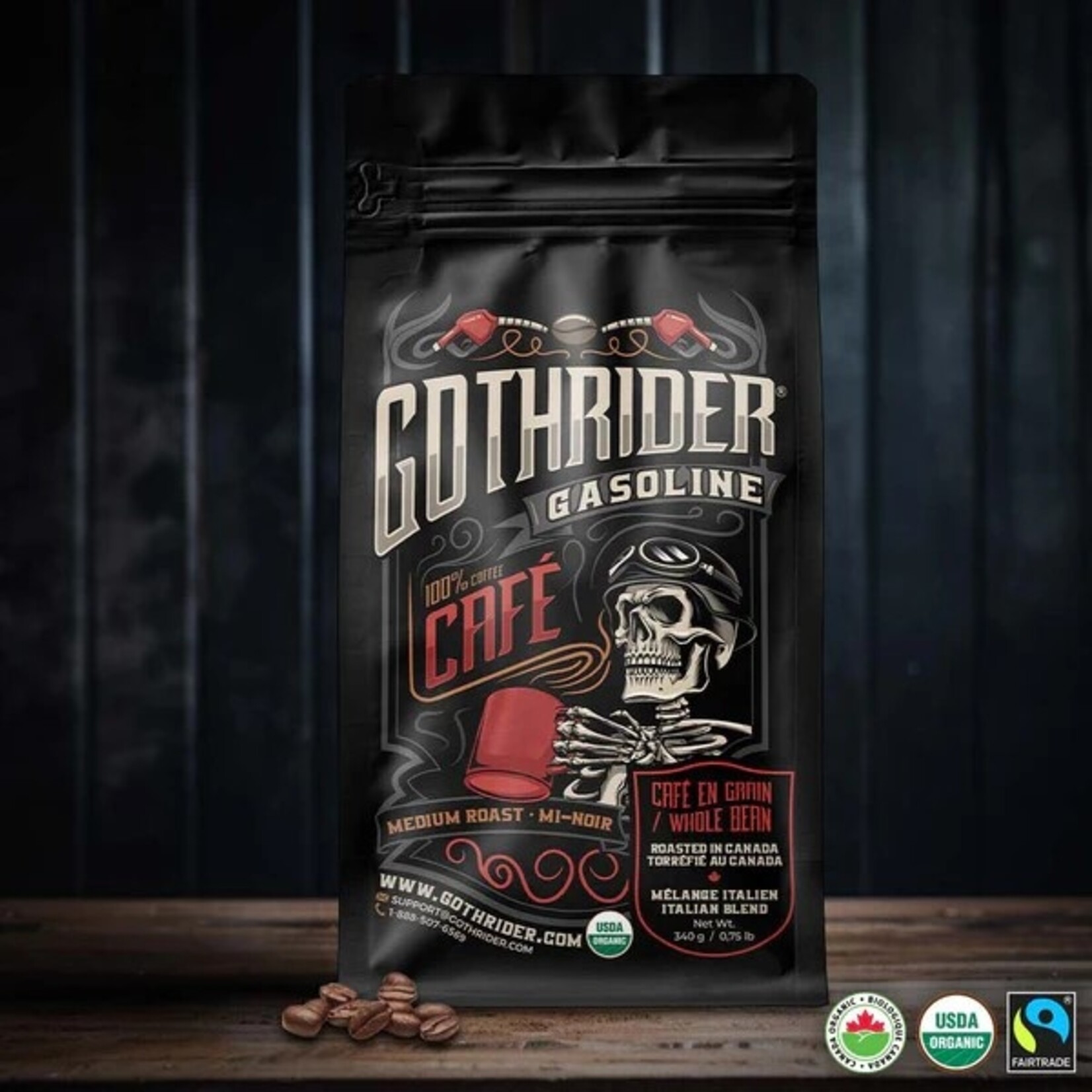 GOTHRIDER Gasoline Coffee, 340G