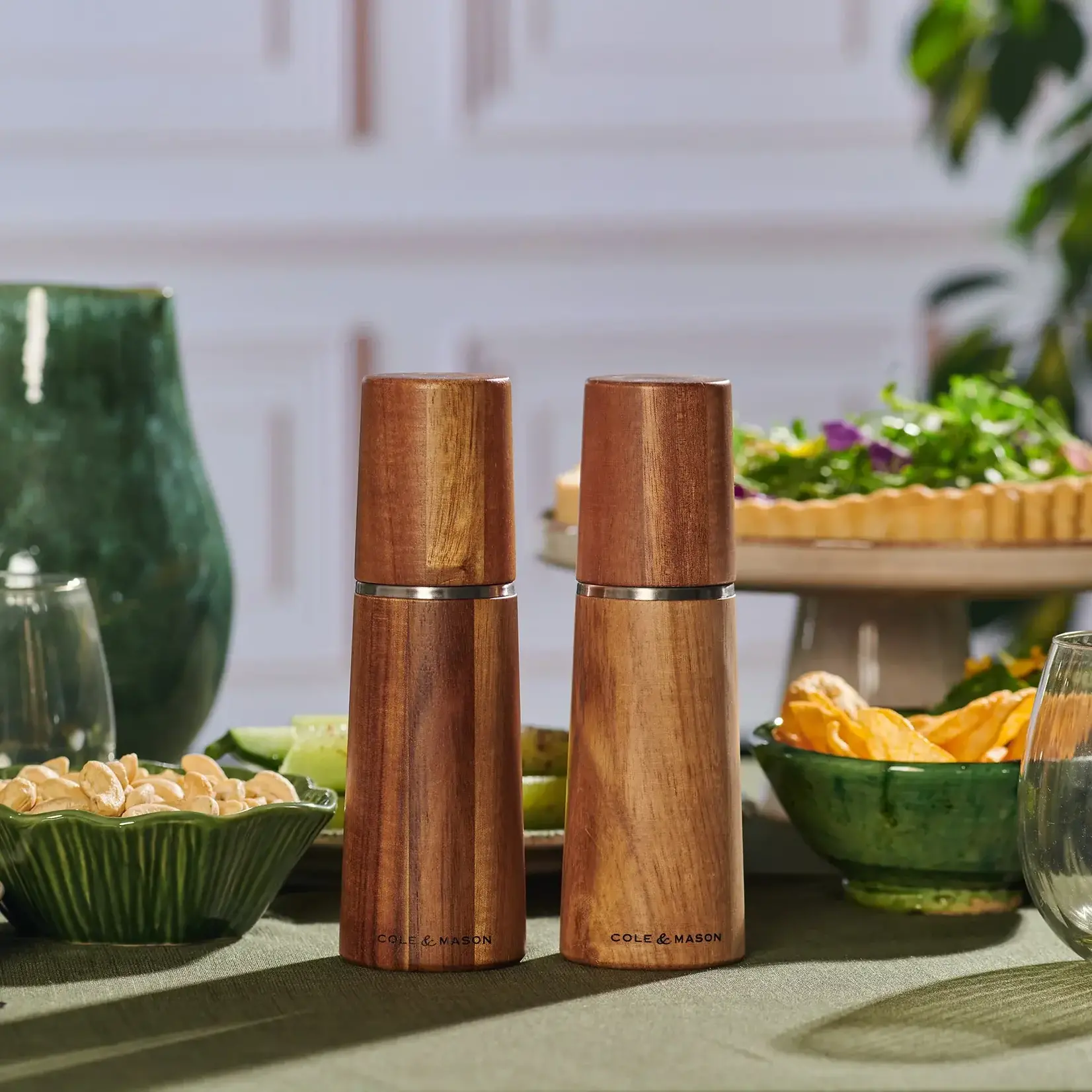 COLE & MASON Marlow Natural Acacia Salt & Pepper Mills