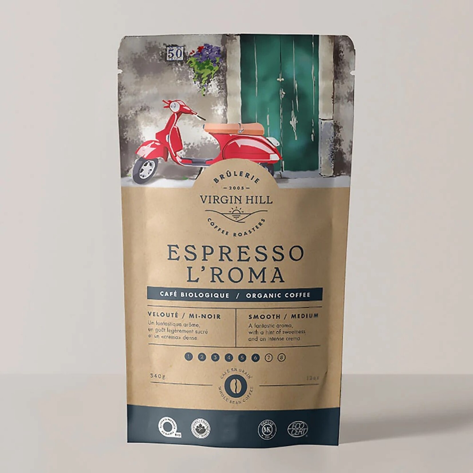 BRÛLERIE VIRGIN HILL Espresso L'ROMA bio 1kg