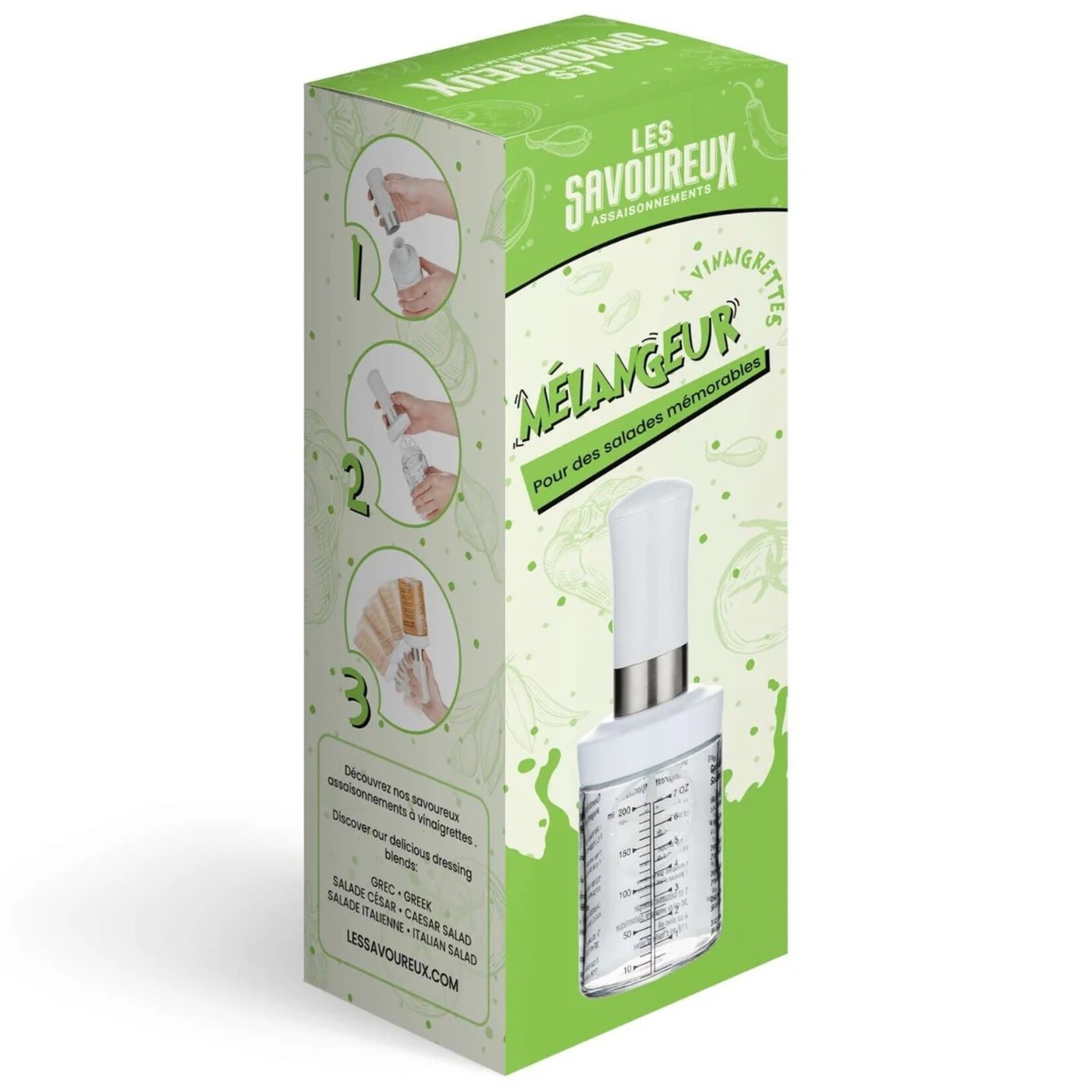 LES SAVOUREUX Salad dressing shaker