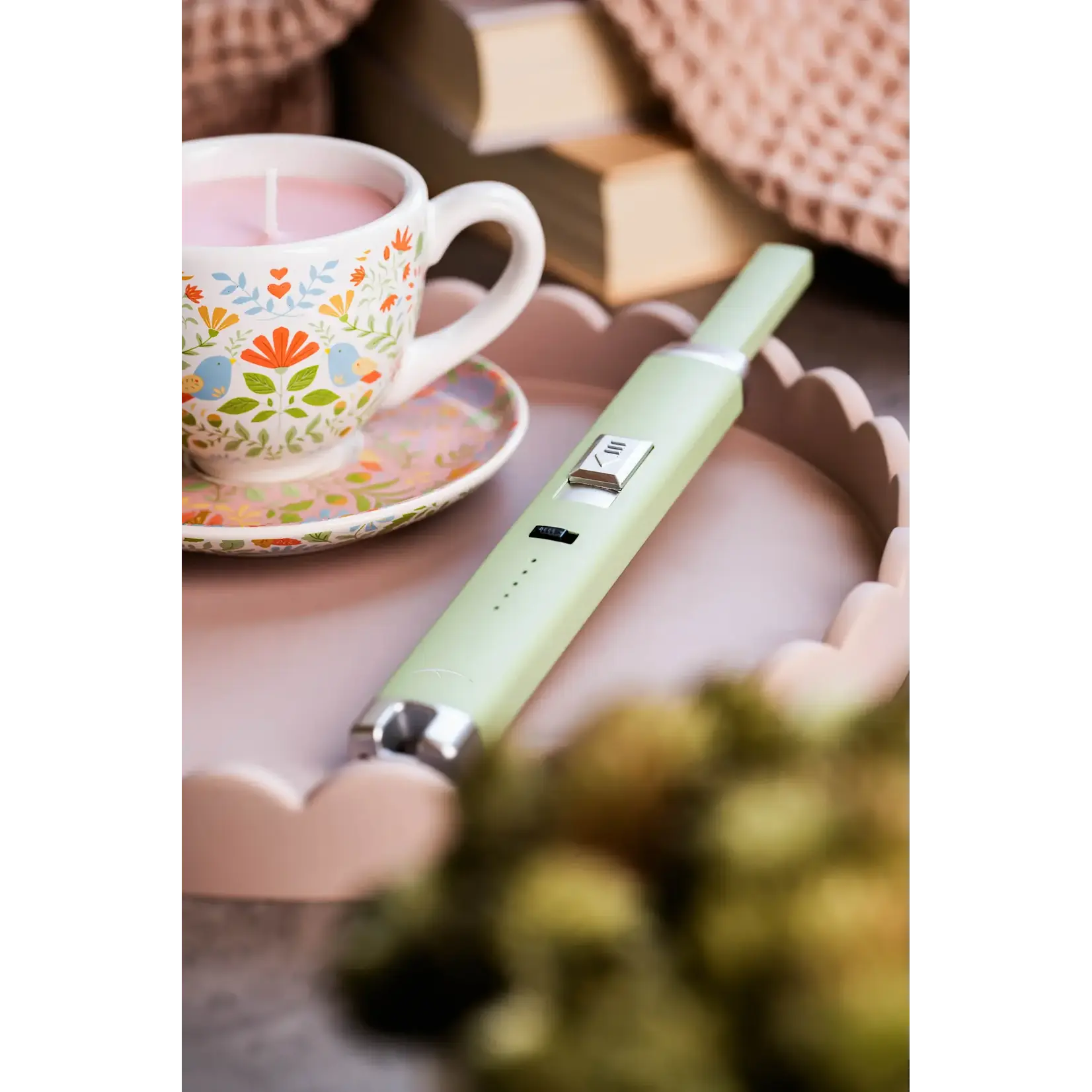 SIZZLE Pitmaster USB Rechargeable Plasma Arc Lighter, Aloe