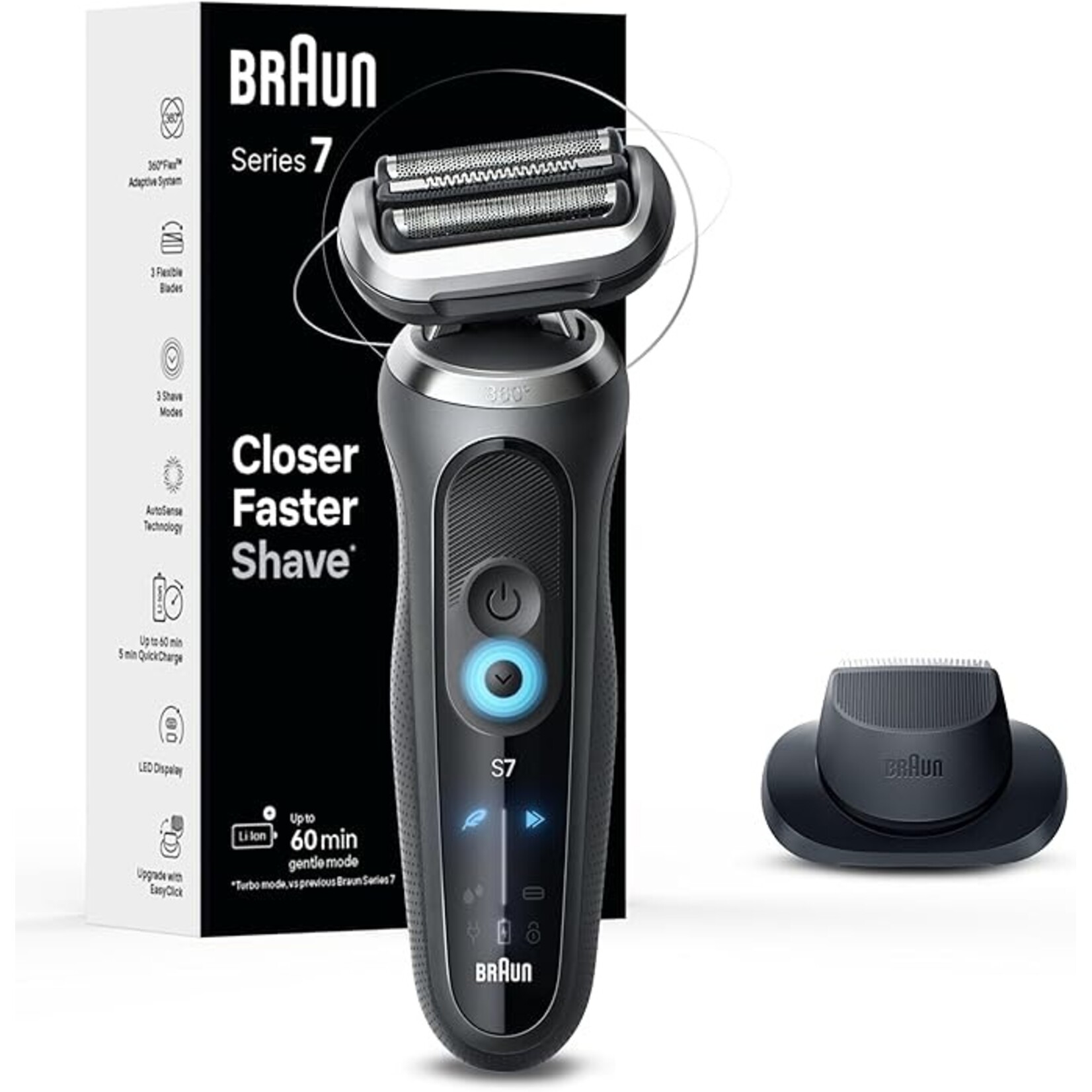 BRAUN Rasoir rechargeable Série 7 Turbo