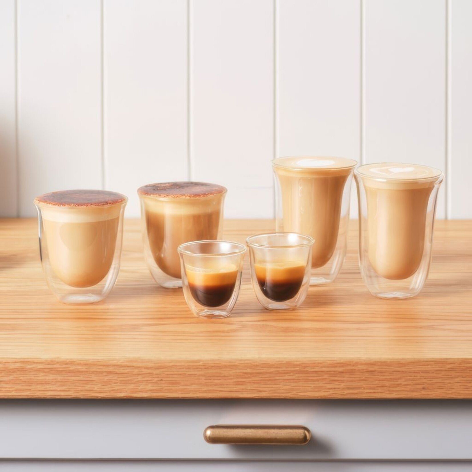 DELONGHI Ensemble de 6 verres à café Connoisseur