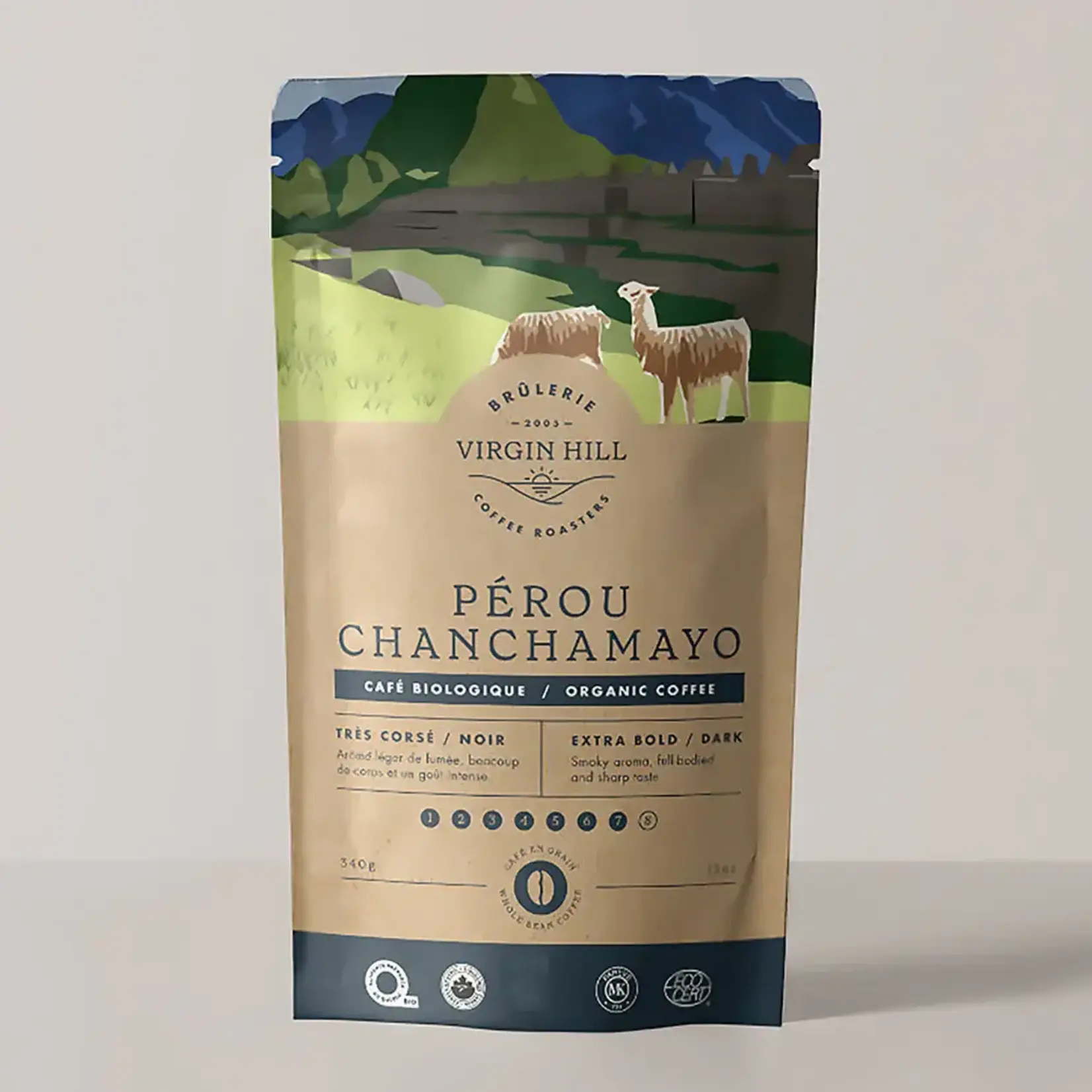 BRÛLERIE VIRGIN HILL Café PÉROU NOIR bio, 340g