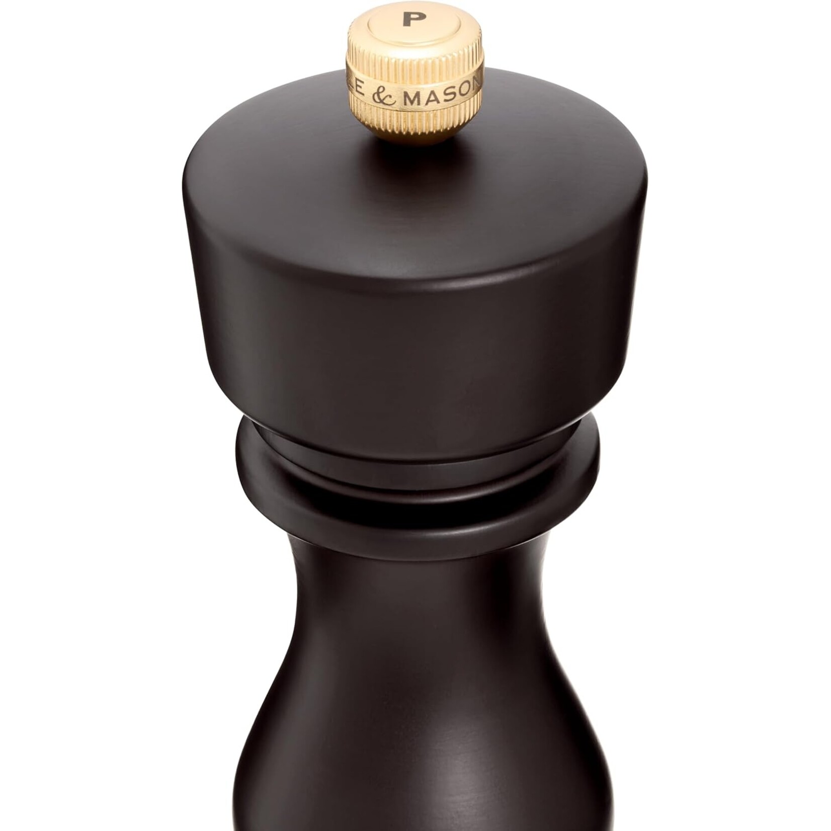 COLE & MASON  Moulin à poivre en hêtre couleur chocolat London avec sélection de mouture