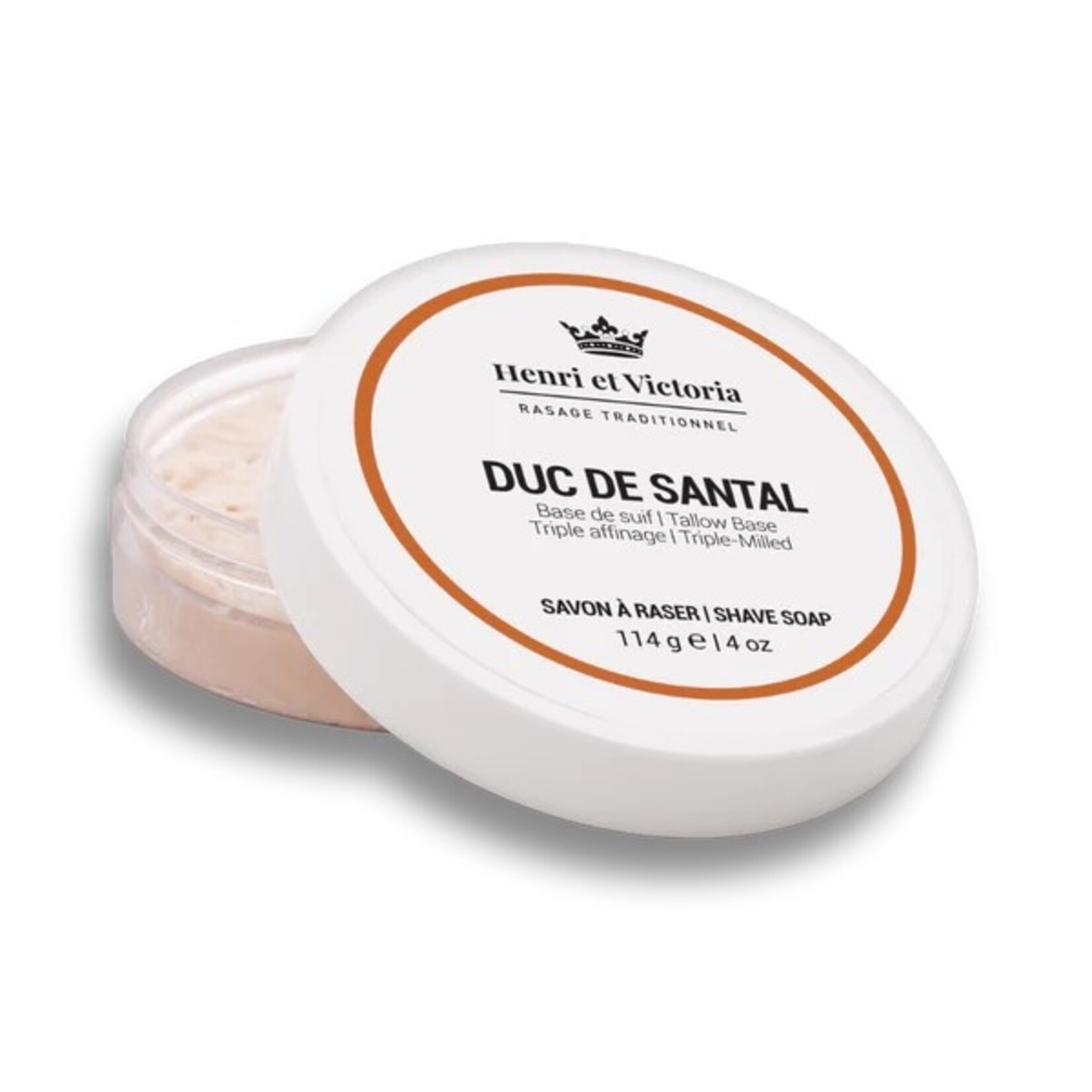 HENRI ET VICTORIA Savon à raser Triple Affinage - Duc de Santal