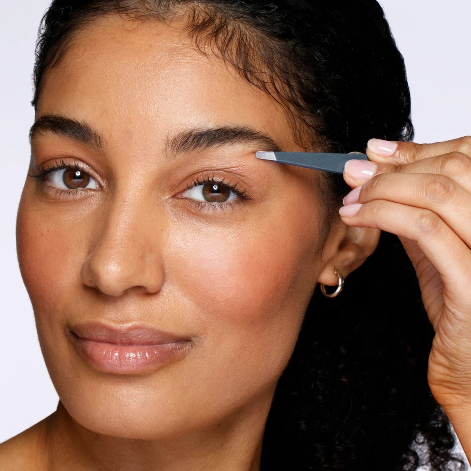 TWEEZERMAN Blue Stone Slant Tweezer