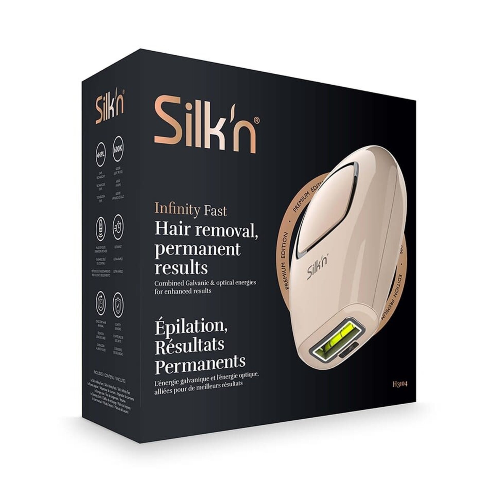 SILK'N Épilateur à lumière pulsée INFINITY FAST