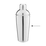 TRUDEAU Mélangeur à cocktail en inox, 750ml